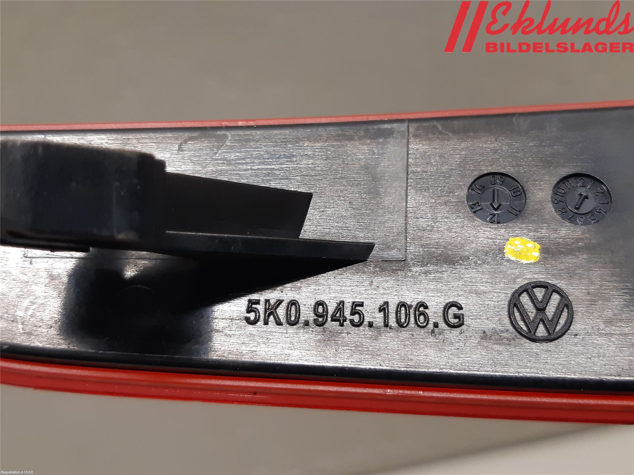 Volkswagen VW GOLF VI 09-13 Dimljus/Reflex Bak