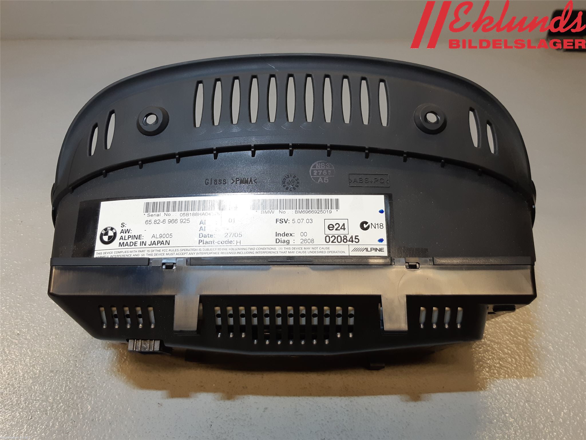 BMW 3 E90/91 SED/TOU 05-12 Bildskärm