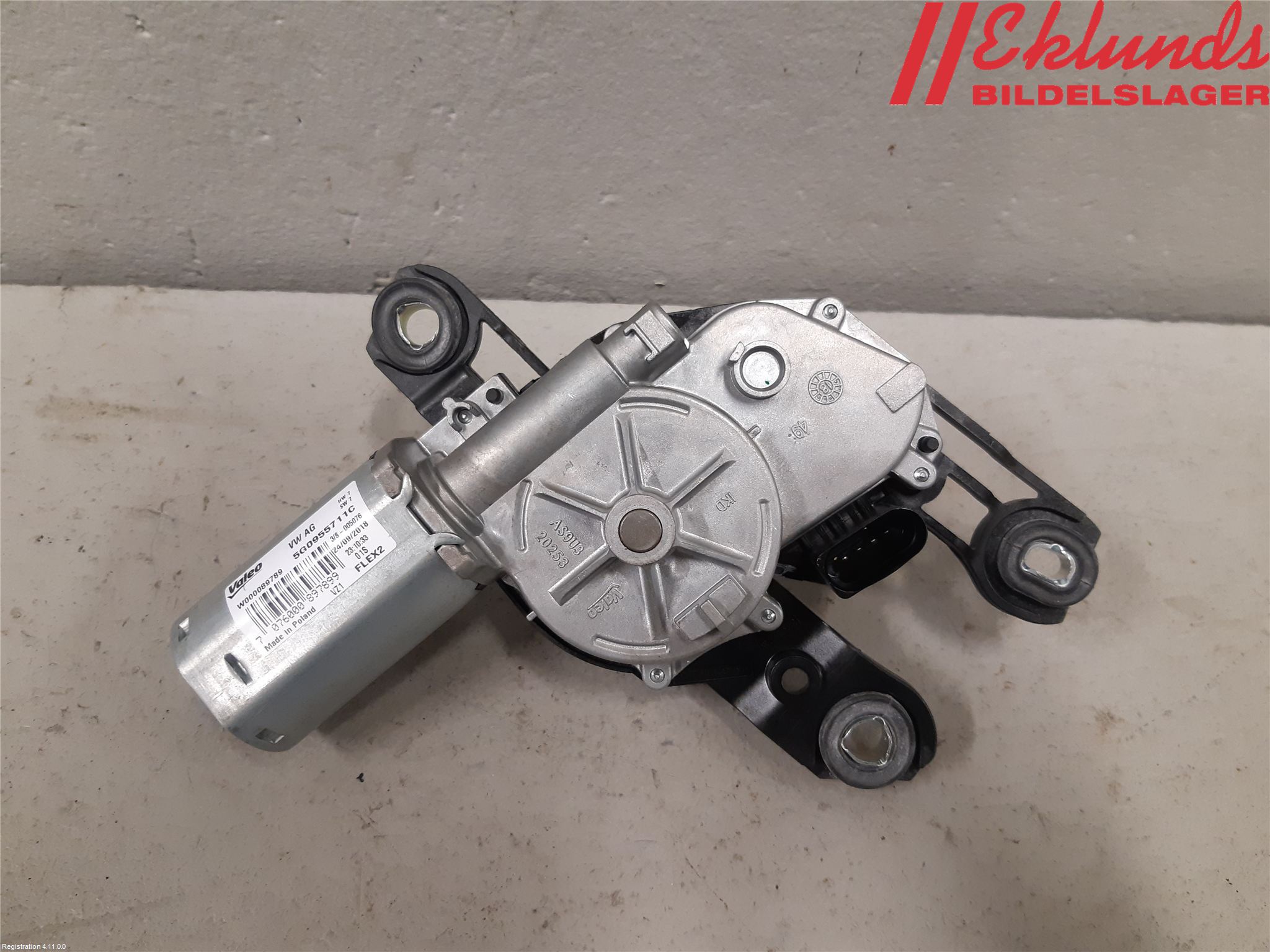 Volkswagen VW PASSAT 15-19 Torkarmotor Baklucka