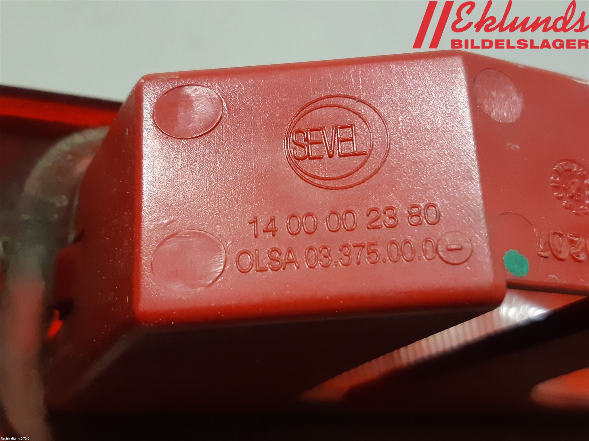 Citroen JUMPY 07-16 Bromsljus Bakruta