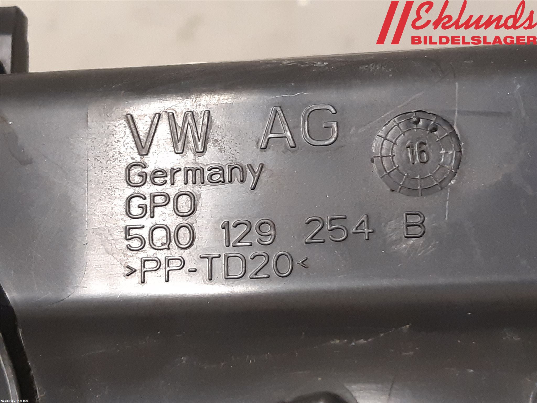 Volkswagen VW CADDY 16-20 Förg-Bälg-Rör Mot Luftr