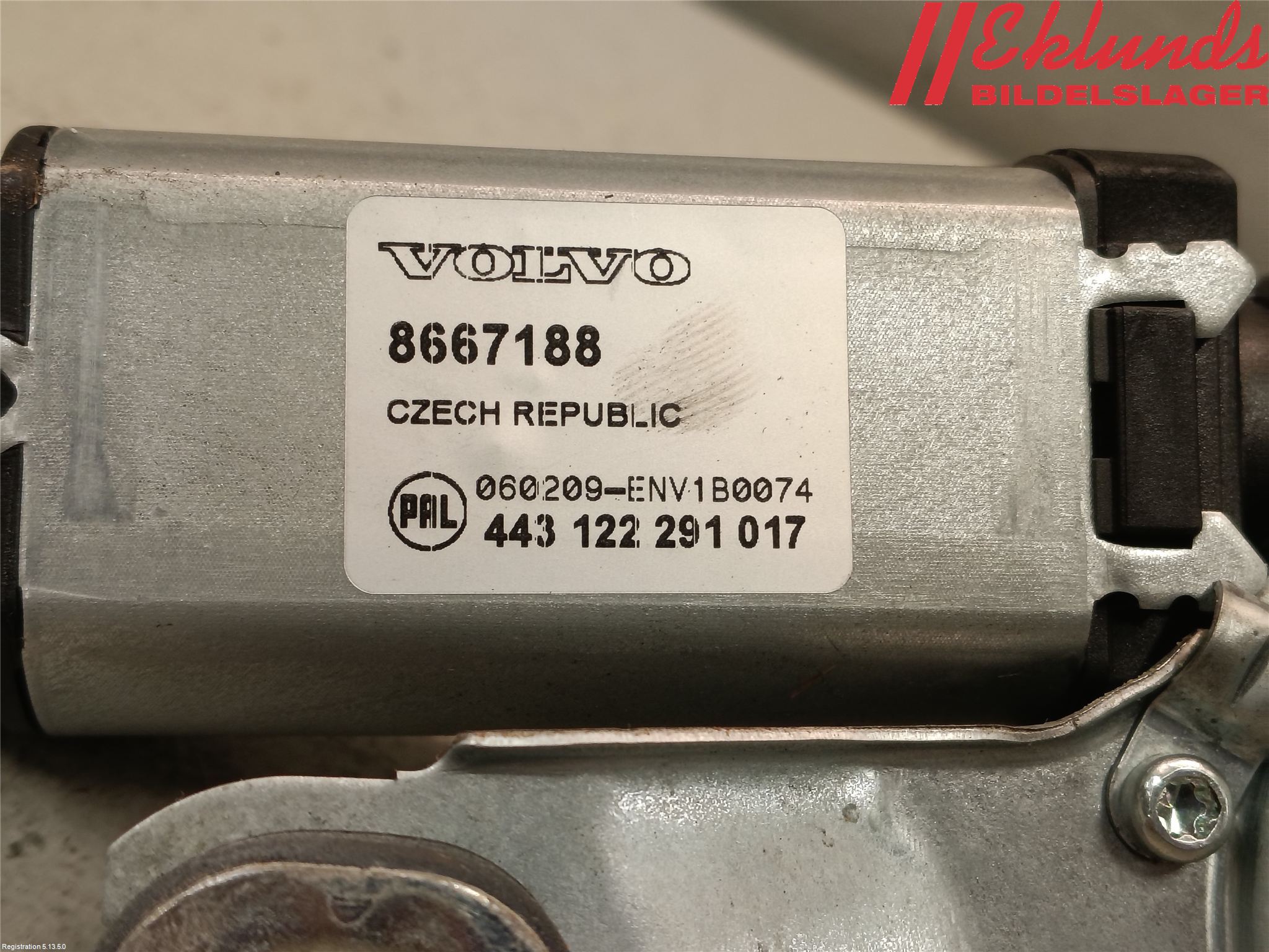 Volvo V70 05-08 Torkarmotor Baklucka