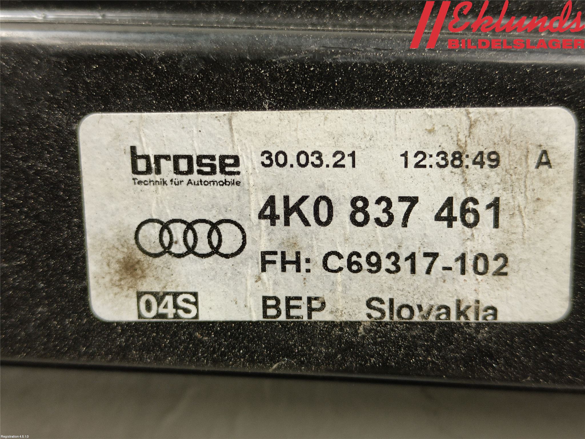 Audi A6 F2/C8 19- Fönsterhiss El Kompl