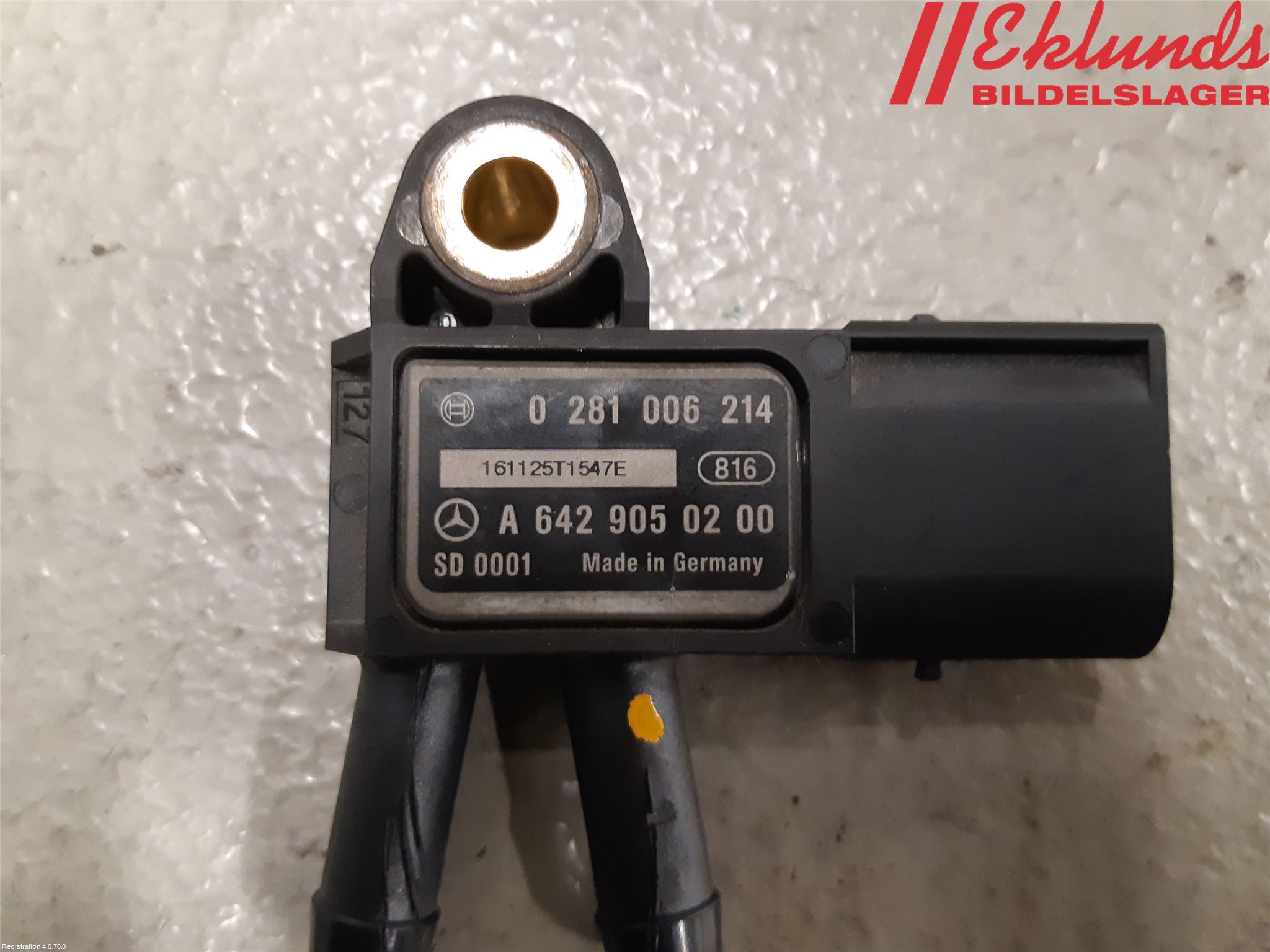 Mercedes-Benz MB SPRINTER (W906) 06-18 Sensor Avgas