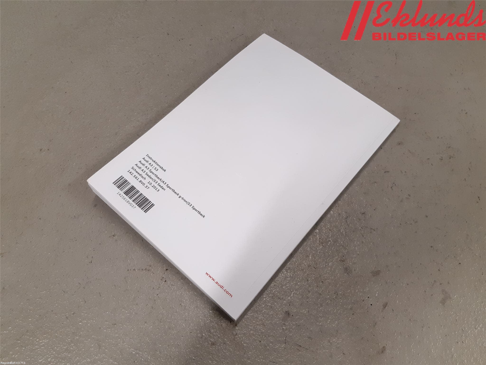 Audi A3/S3 8V 13-20 Instruktionsbok