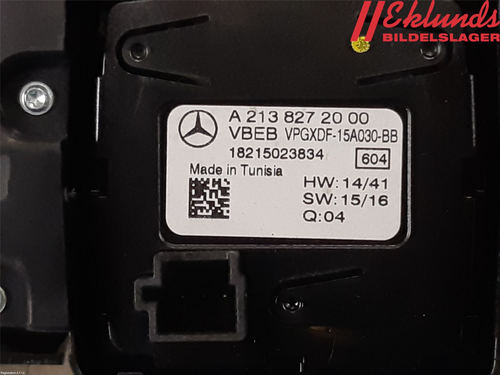 Mercedes-Benz MB E-KLASS (W213) 16-23 Strömställare Multifunktion