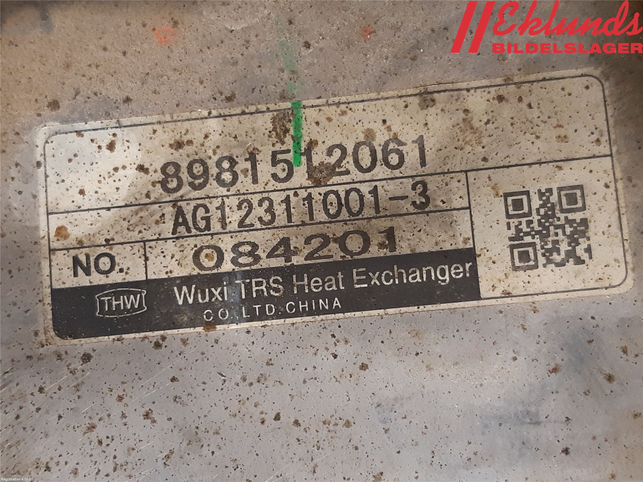 Isuzu D-MAX Avgaskylare