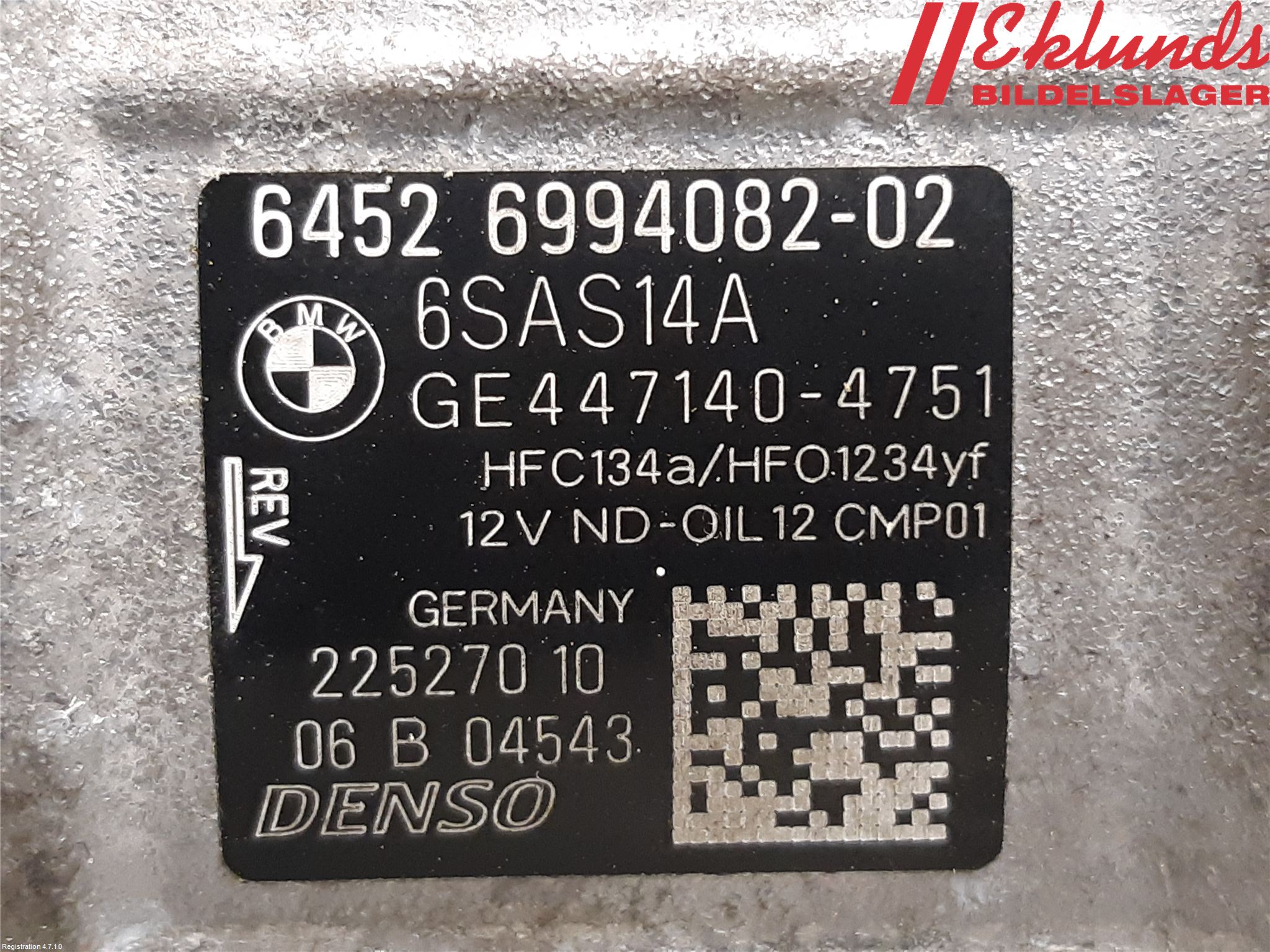 BMW X3 G01 18- Ac Kompressor