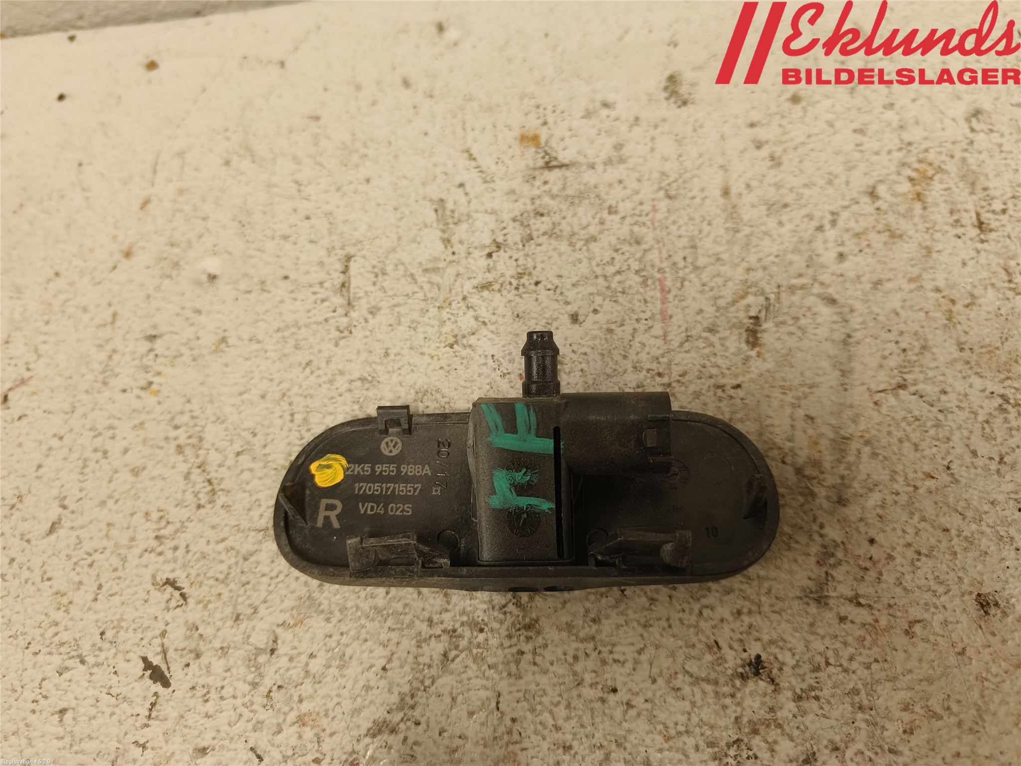 Volkswagen VW CADDY 16-20 Spolarmunstycke Rutor