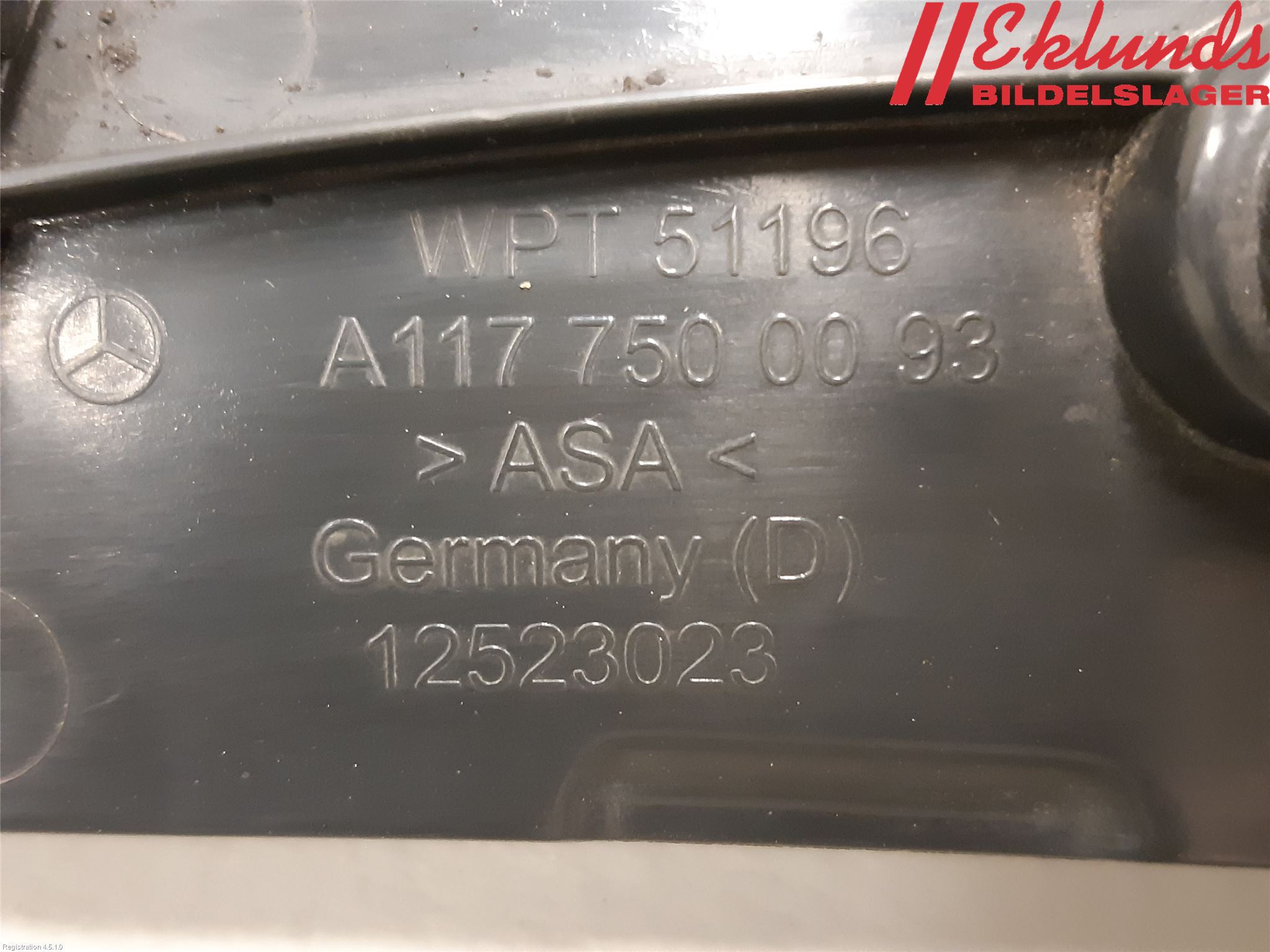 Mercedes-Benz MB CLA-KLASS (C117/X117) 13-19 List Bak-Baklucka
