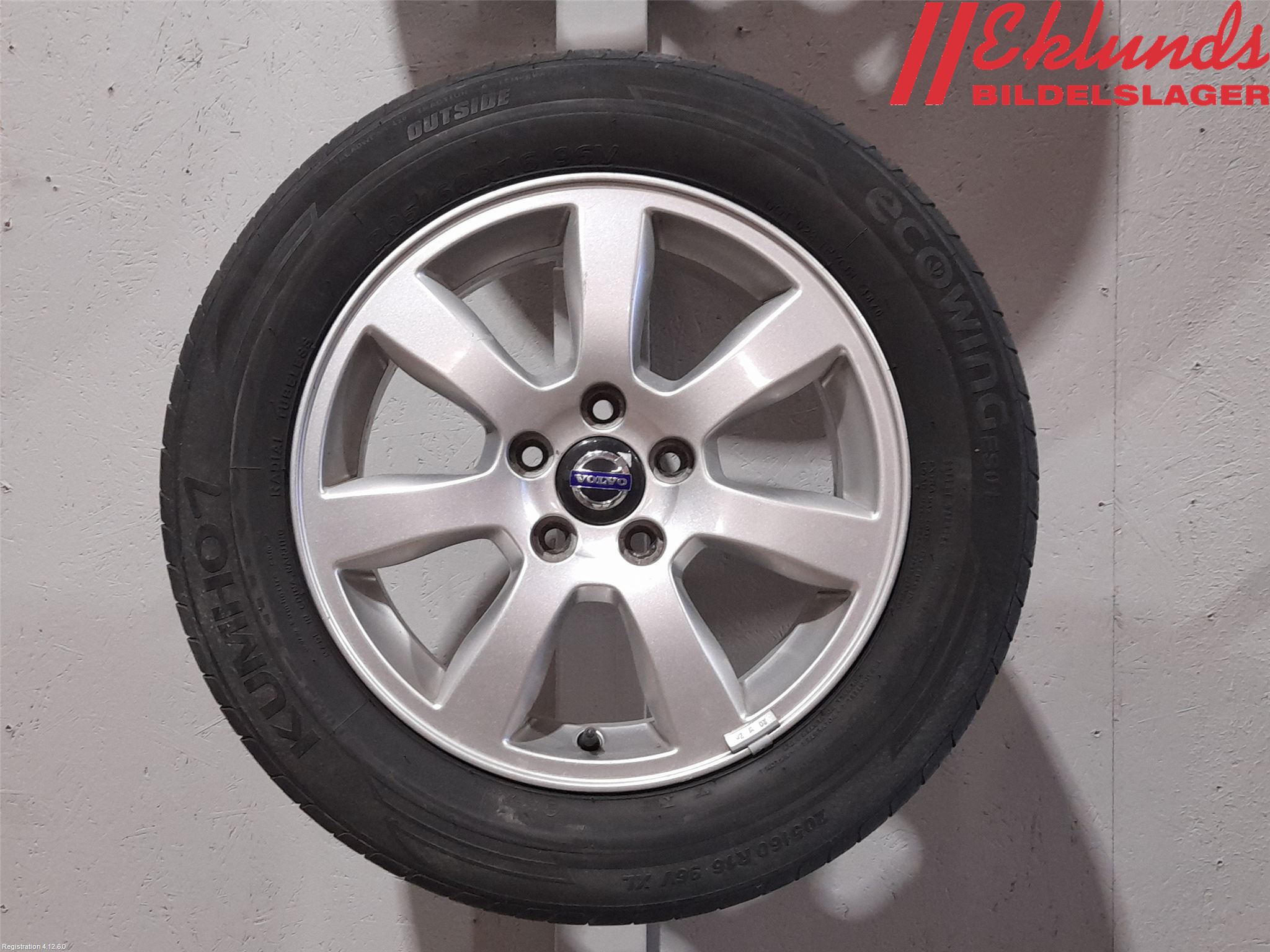 Volvo V70 08-13 Sommardäck Alumfälg 4St