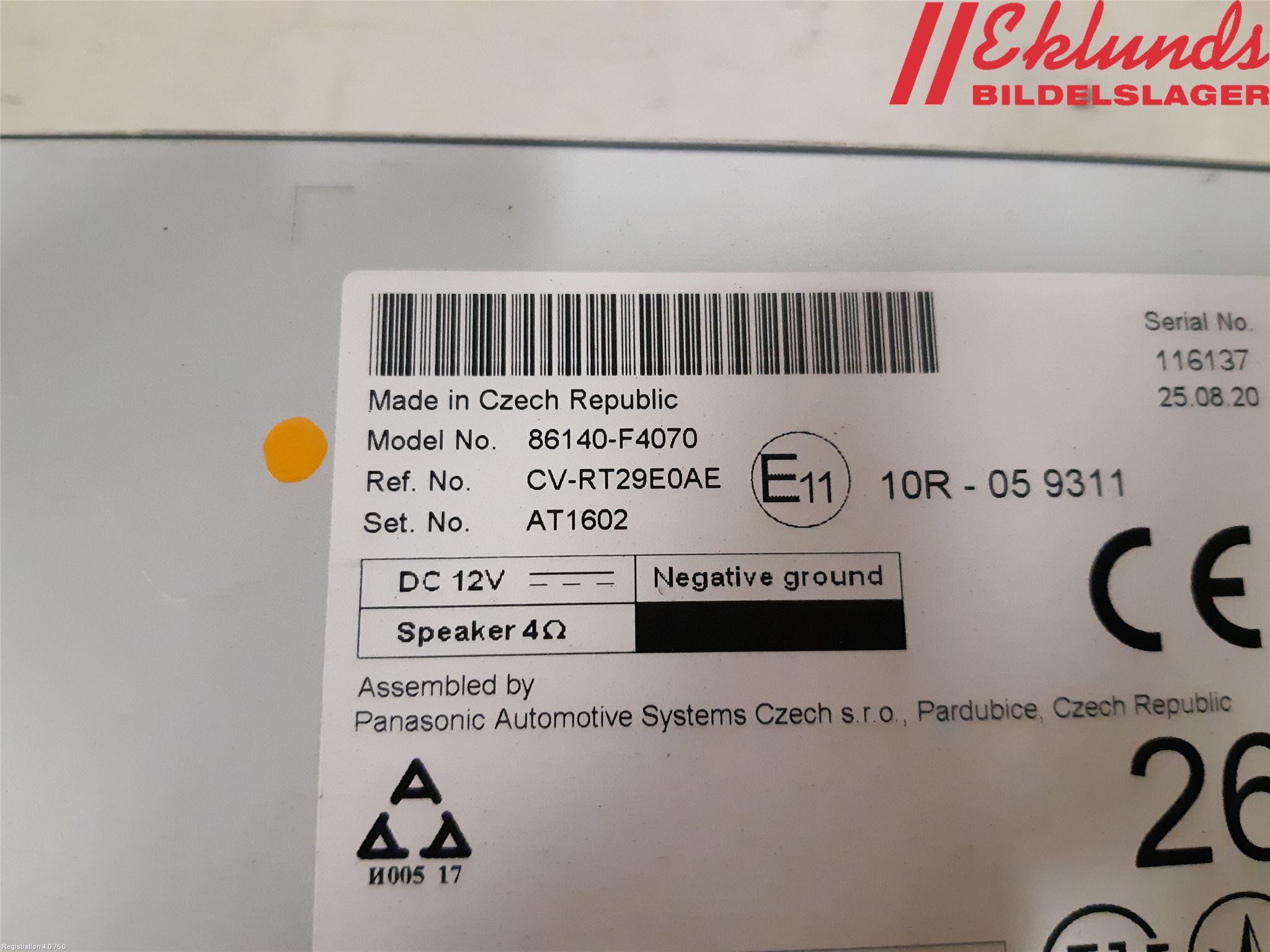Toyota C-HR 16-23 Cd Radio - Multimediapanel