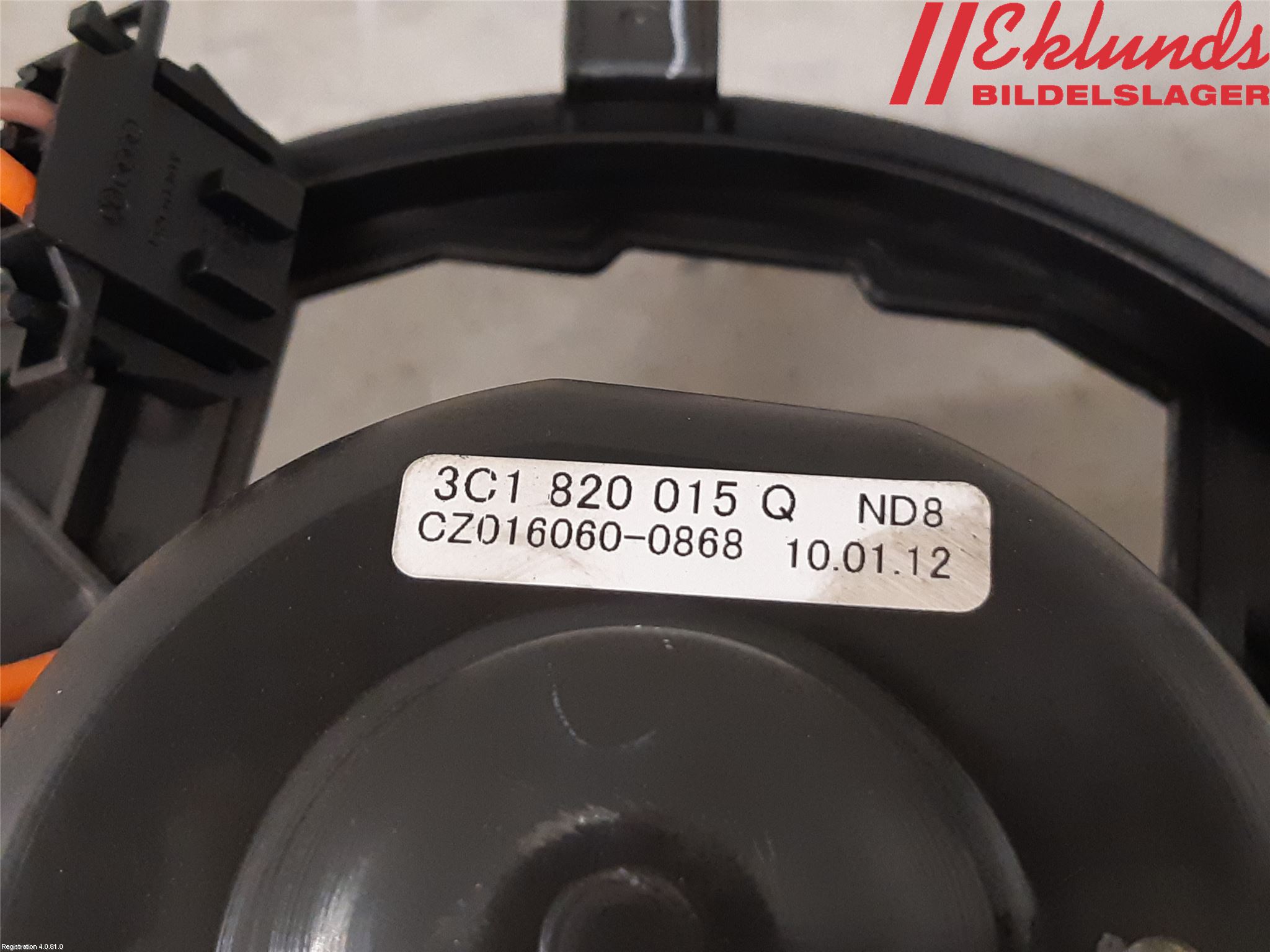 Volkswagen VW PASSAT 11-14 Värmefläkt