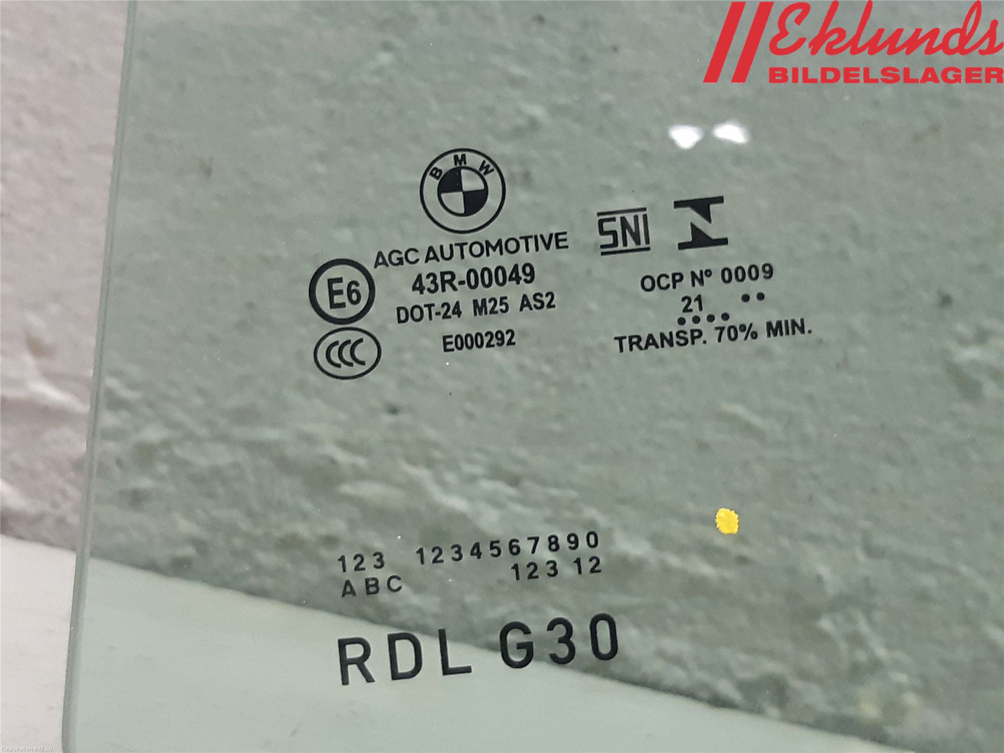 BMW 5 G30/G31/F90 17-23 Dörruta Bak Vänster