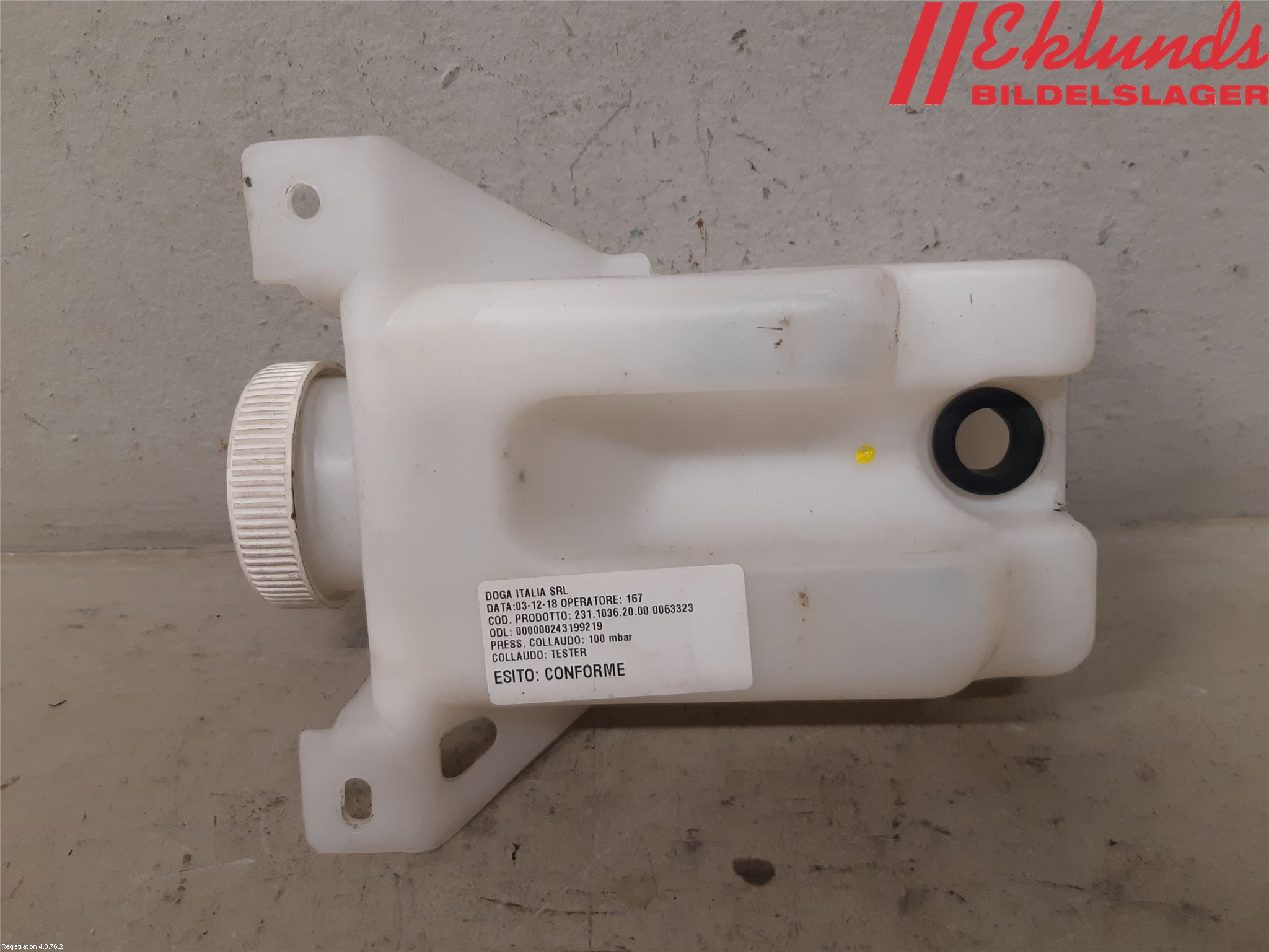 Mopedbil Ligier LIGIER JS 50 Spolartank Vindruta