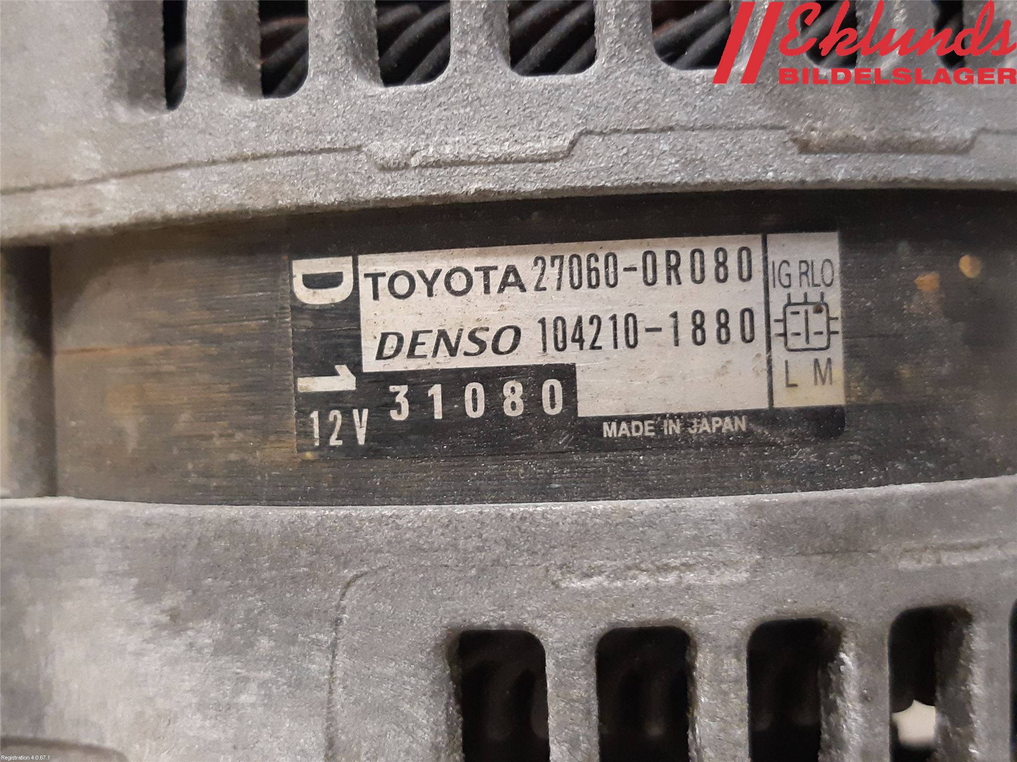 Toyota AVENSIS 09-15 Generator