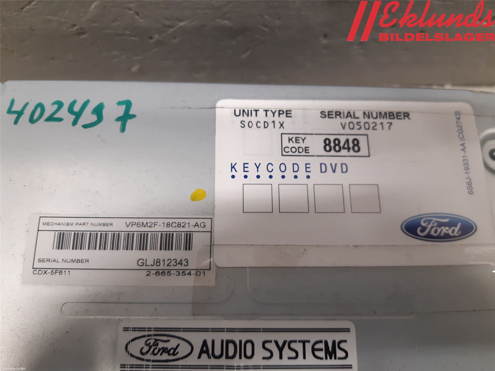 Ford FOCUS 08-11 Cd Radio - Multimediapanel