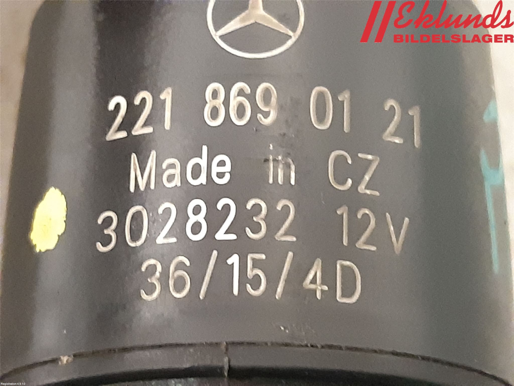 Mercedes-Benz MB SPRINTER (W906) 06-18 Spolarpump Vindruta