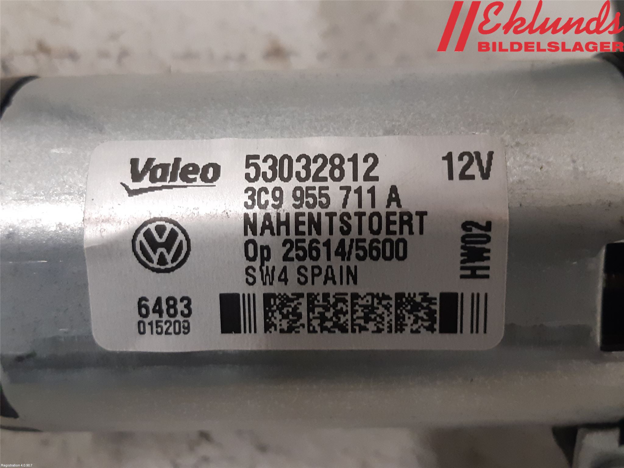 Volkswagen VW PASSAT 11-14 Torkarmotor Baklucka