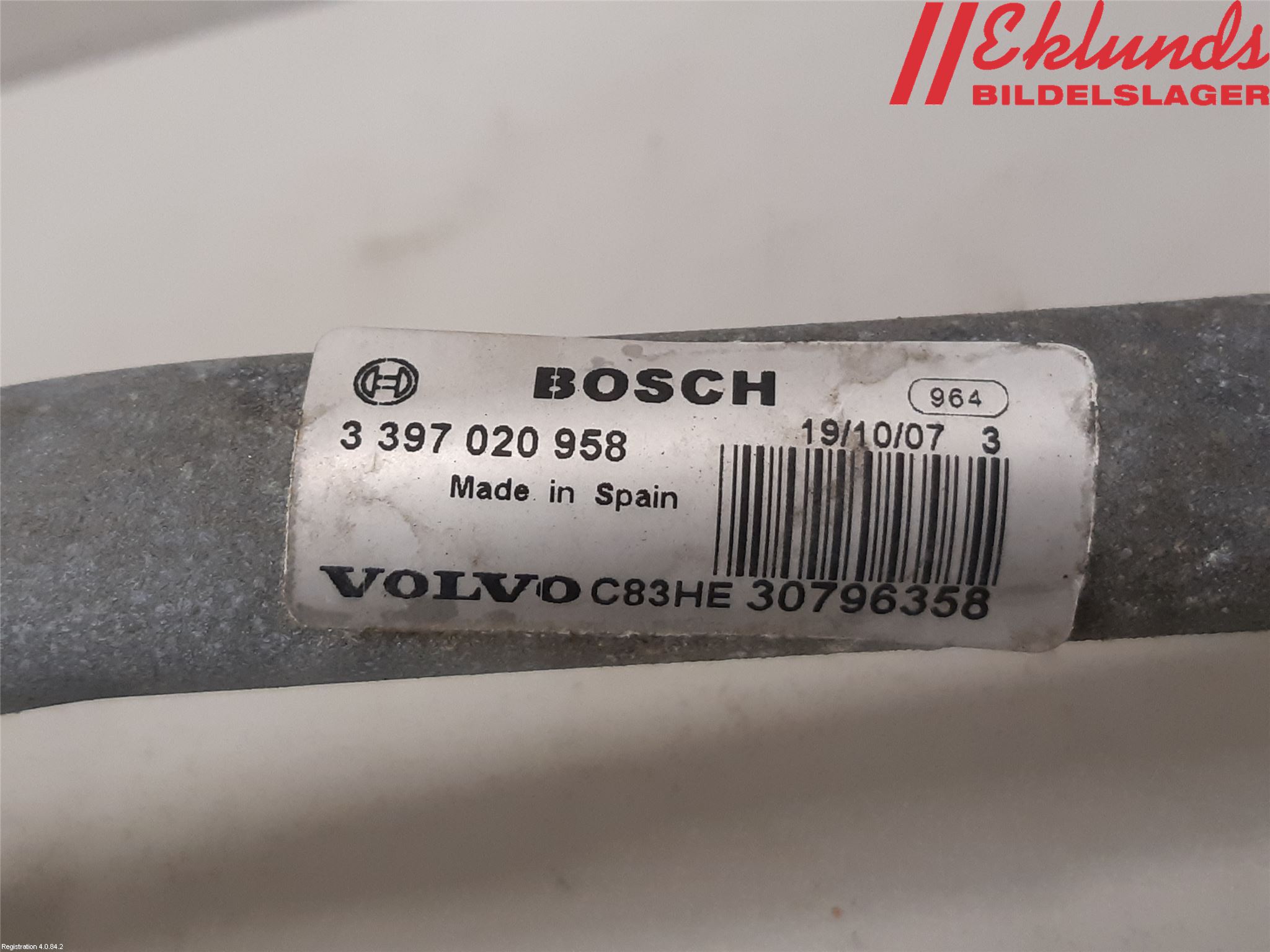 Volvo V70 08-13 Torkarmekanism Vindruta