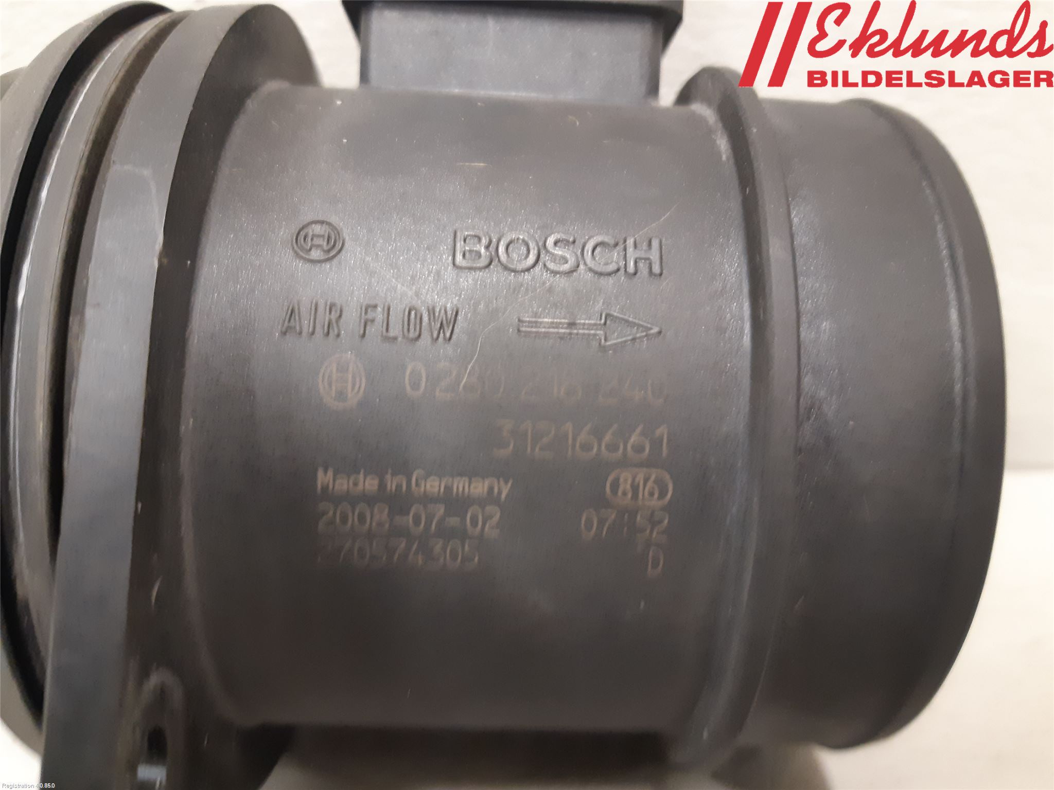 Volvo V70 08-13 Injluftmassamätare