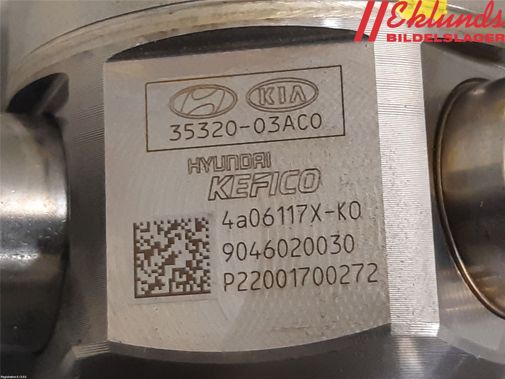 Kia NIRO (DE) 17-22 Bränslepump Mek