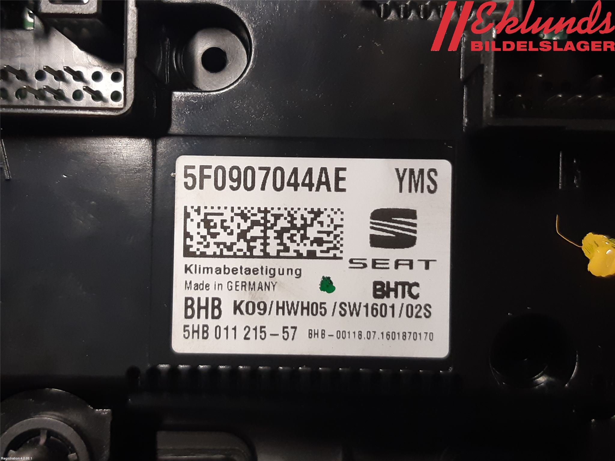 Seat ATECA 16->> Ac Styrenhet Ac Manöveren