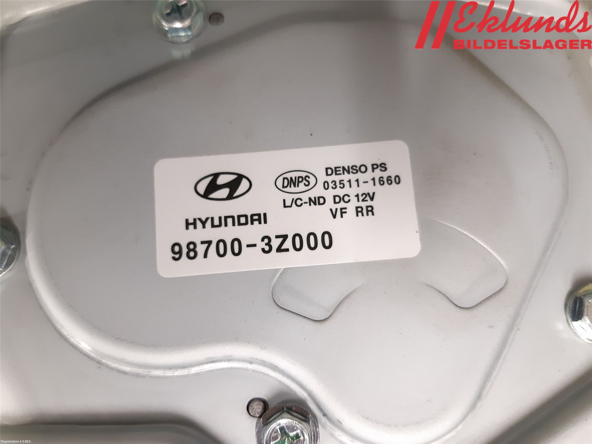 Hyundai i40 08-15 Torkarmotor Baklucka