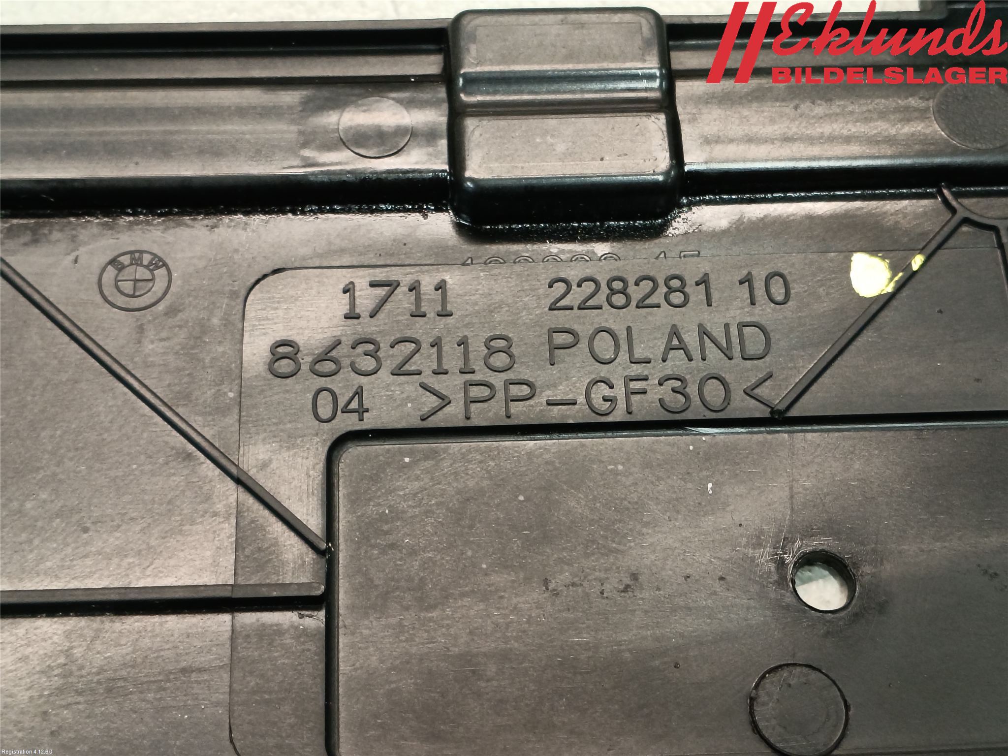 BMW 5 G30/G31/F90 17-23 Deflektor Plåt-Plast Kylning