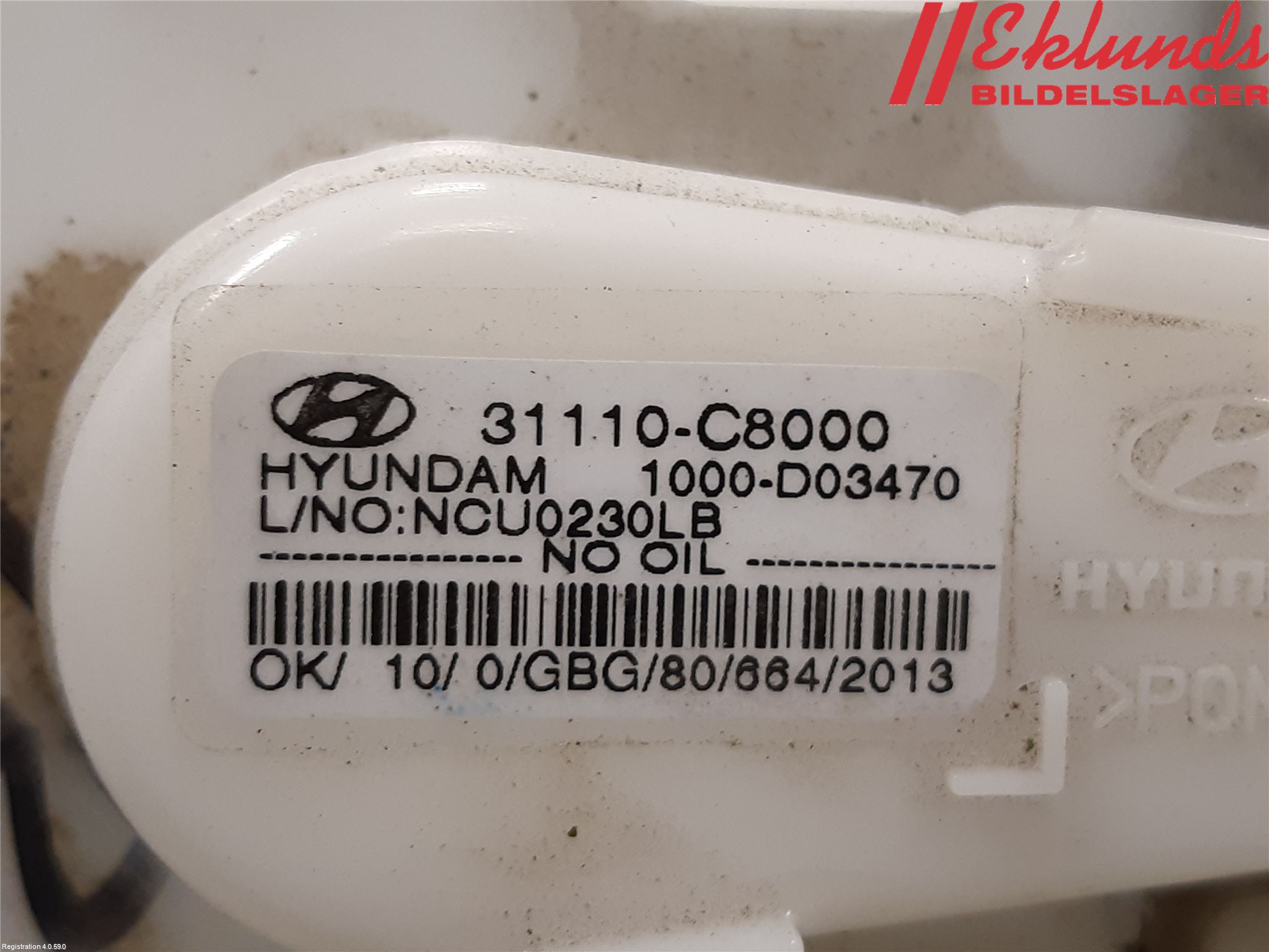 Hyundai i20 GB 15-20 Bränslepump El