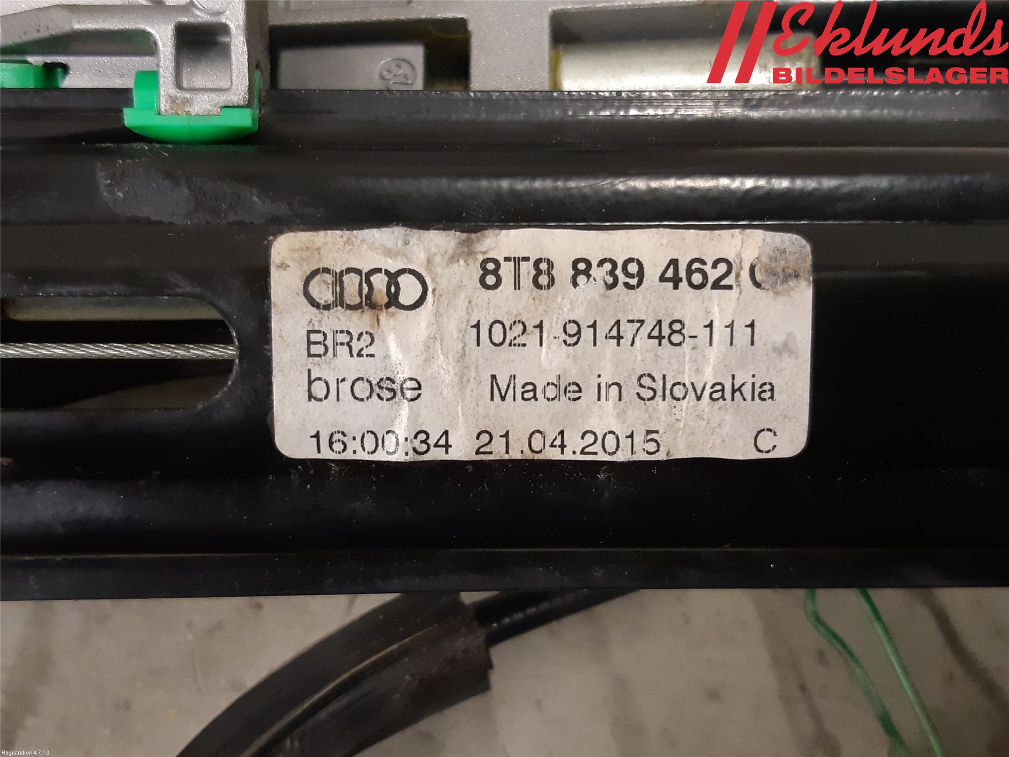 Audi A5 07-16 Fönsterhiss El Kompl