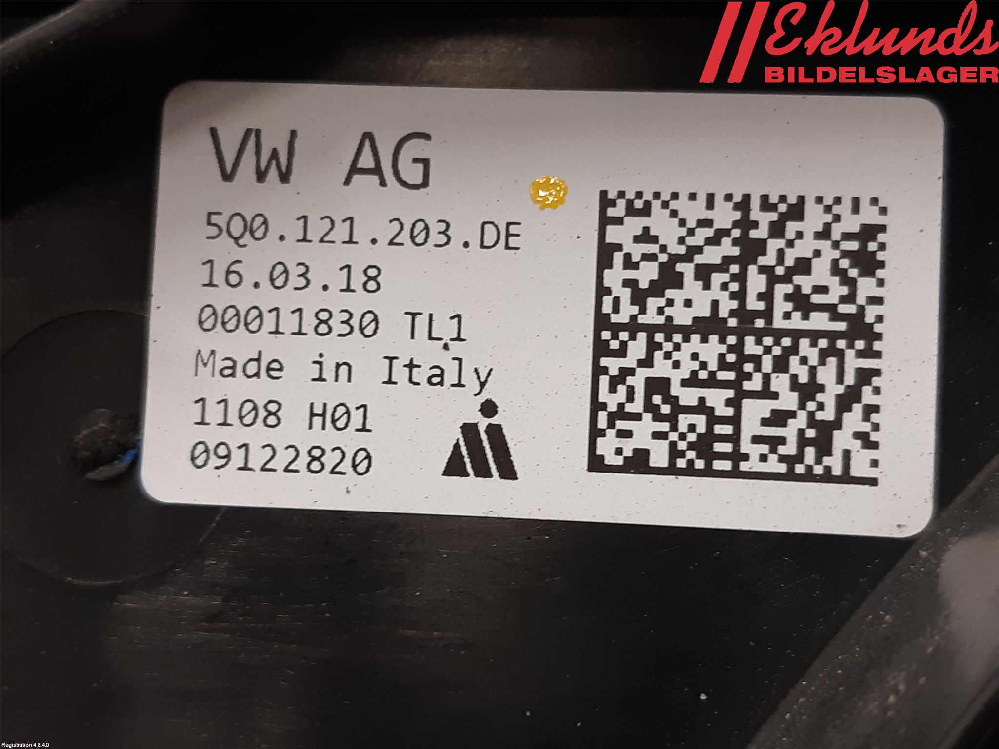 Volkswagen VW TIGUAN 16-24 Kylfläkt El