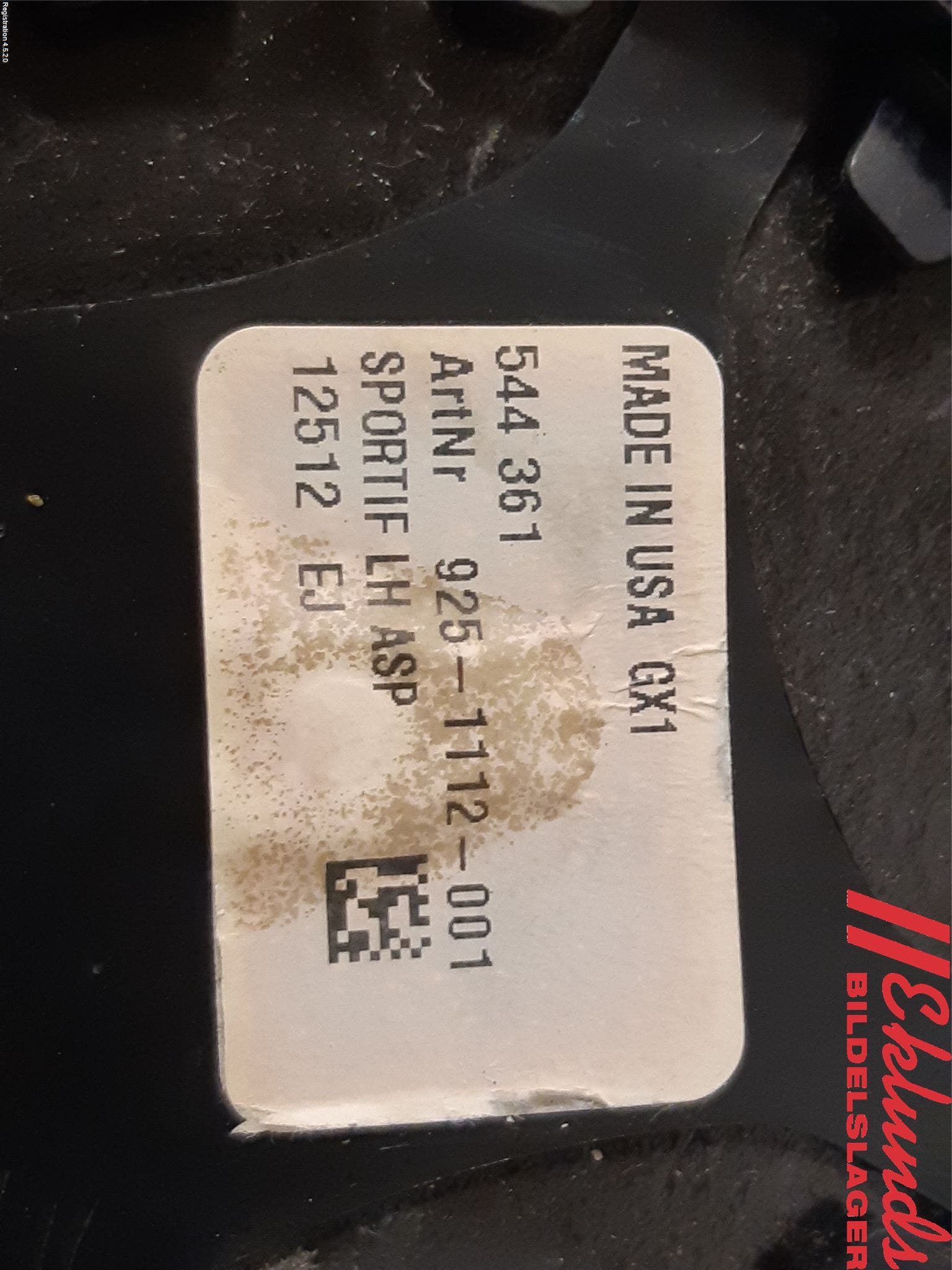 Volkswagen VW PASSAT 11-14 Spegelglas Vä