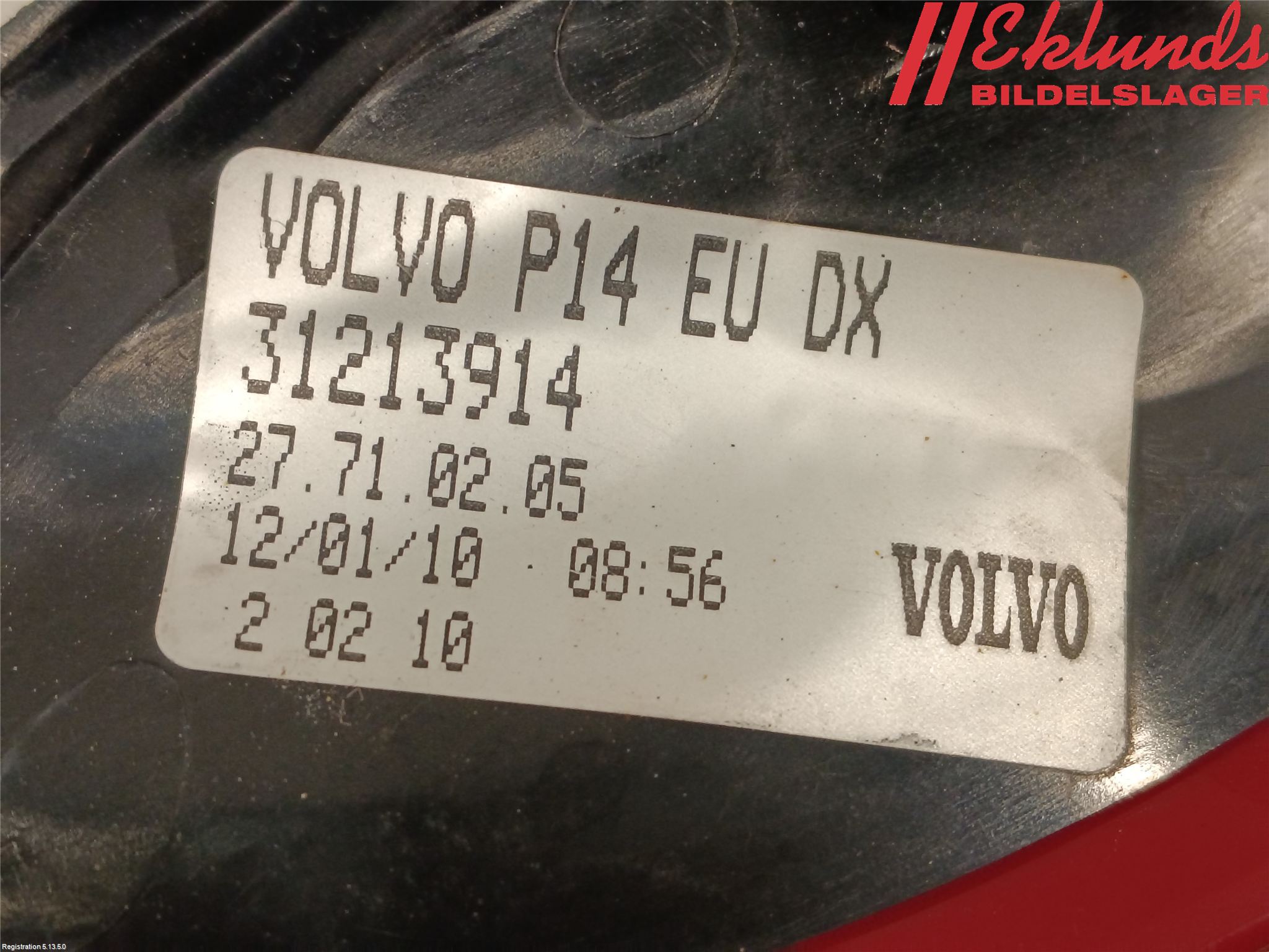 Volvo C30 10-13 Bakljus Höger