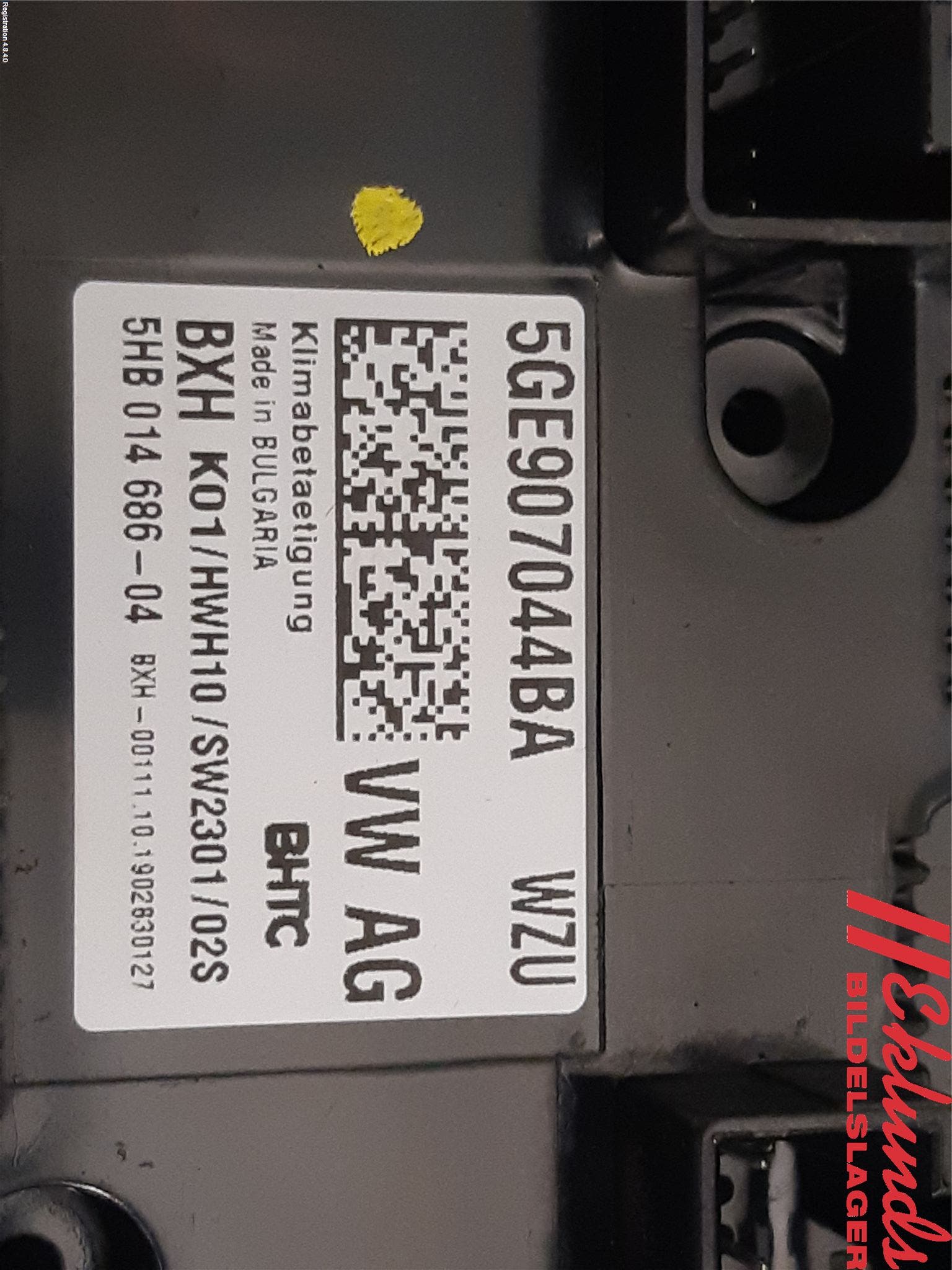 Volkswagen VW PASSAT 20-24 Ac Styrenhet Ac Manöveren