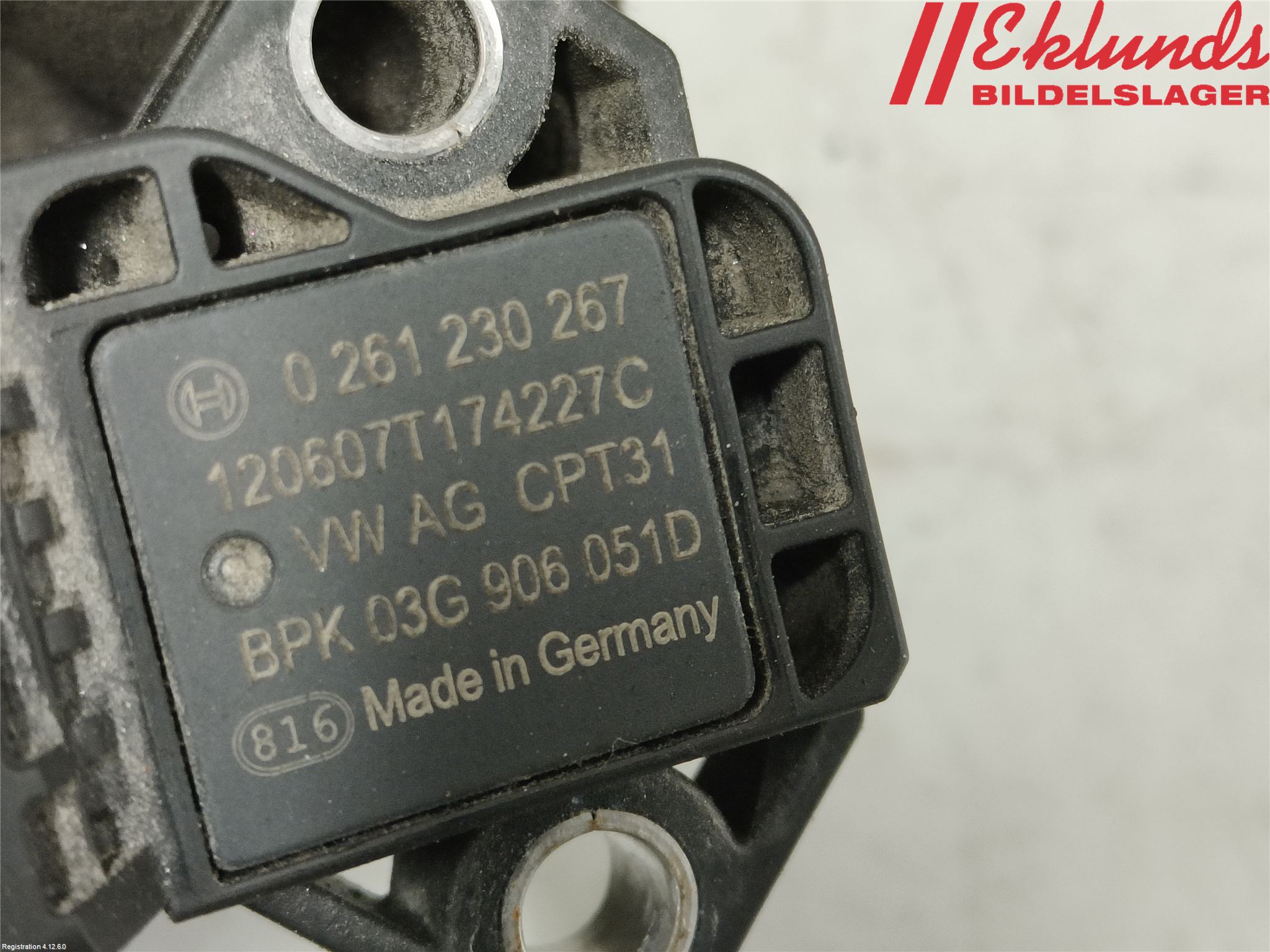 Skoda OCTAVIA (1Z) 05-13 Givare Temp-Tryck Avgas