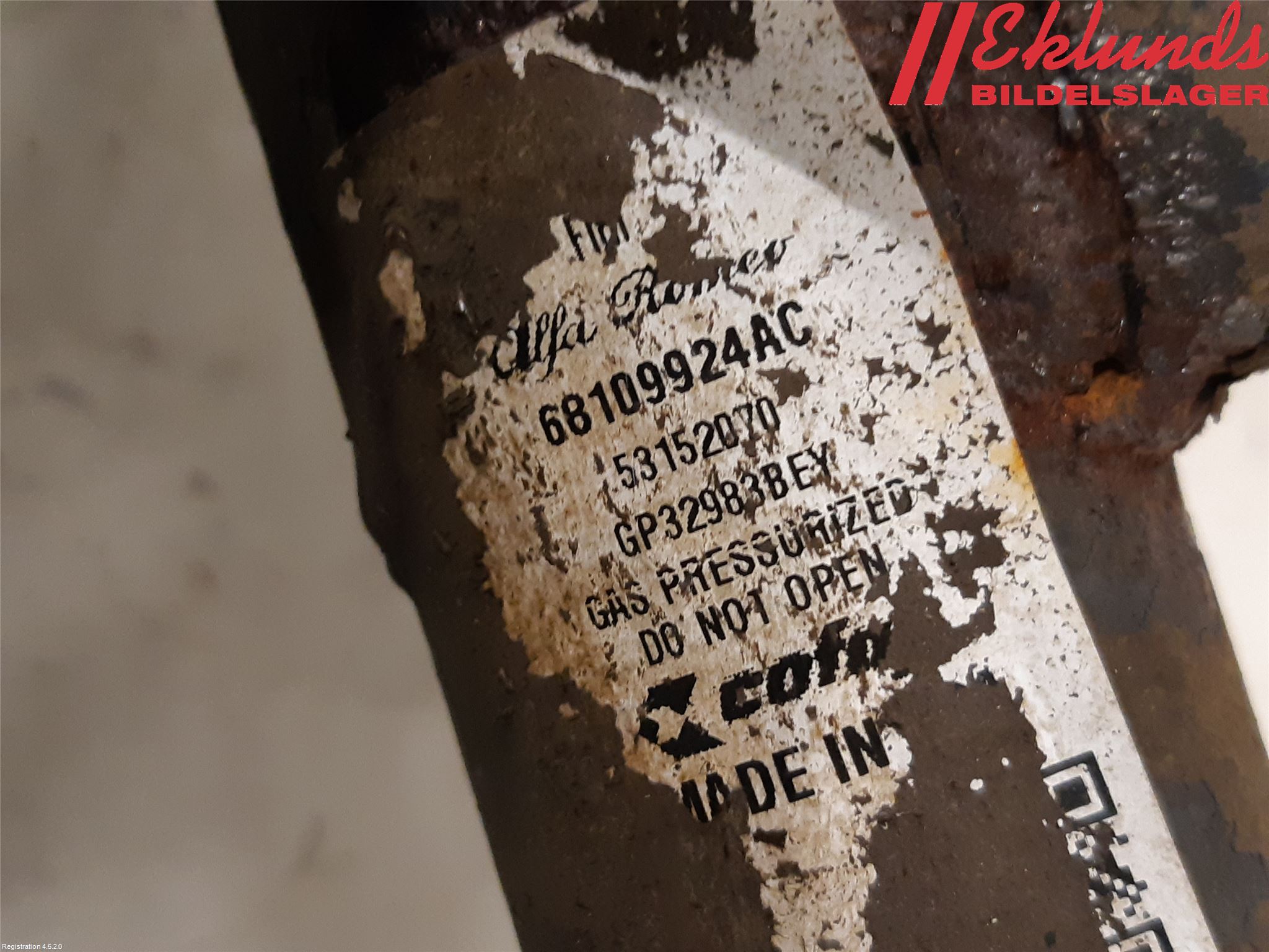 Fiat 500 07- Fjäderben Fram Höger