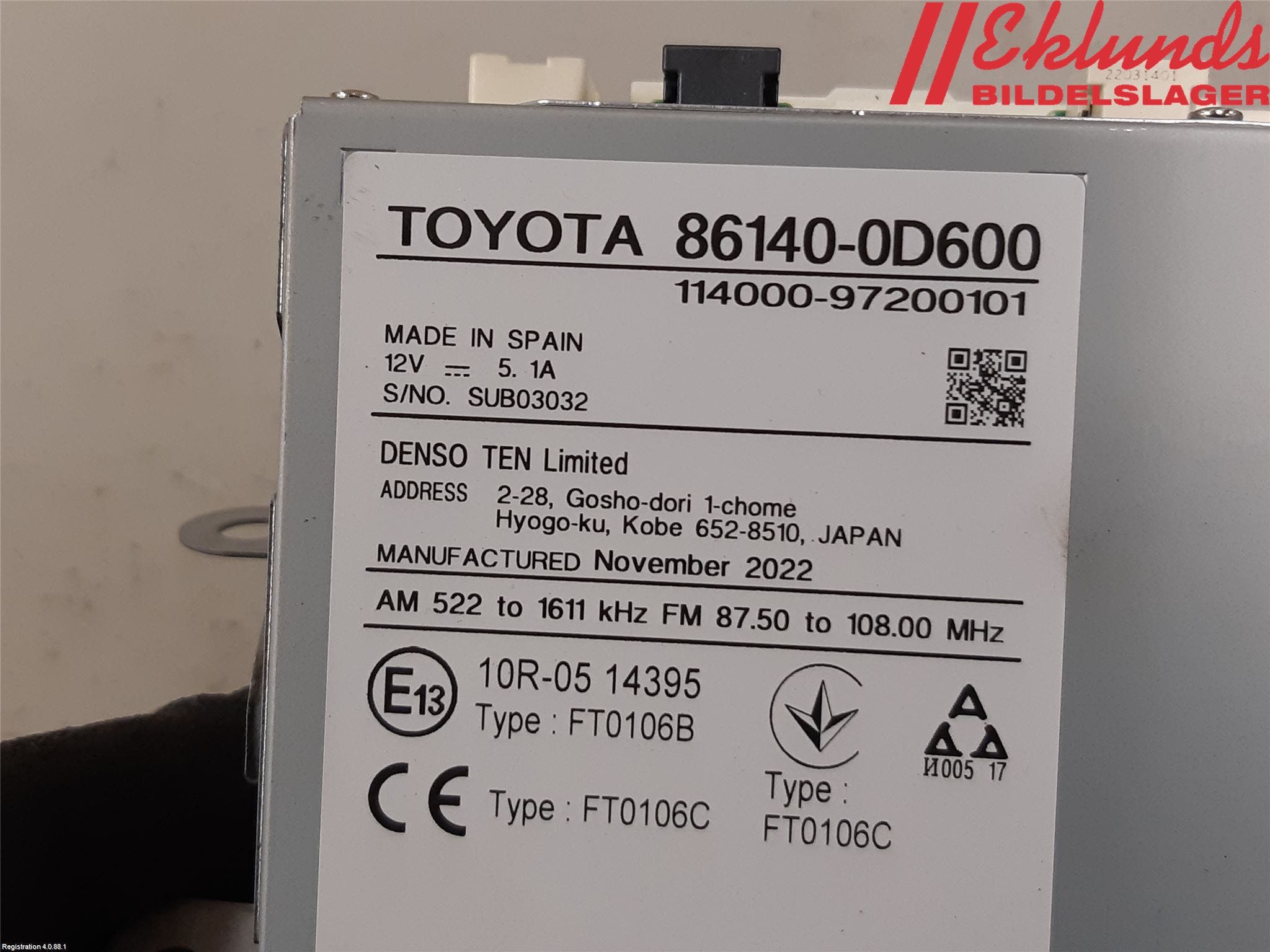 Toyota YARIS CROSS XP21 21- Cd Radio - Multimediapanel