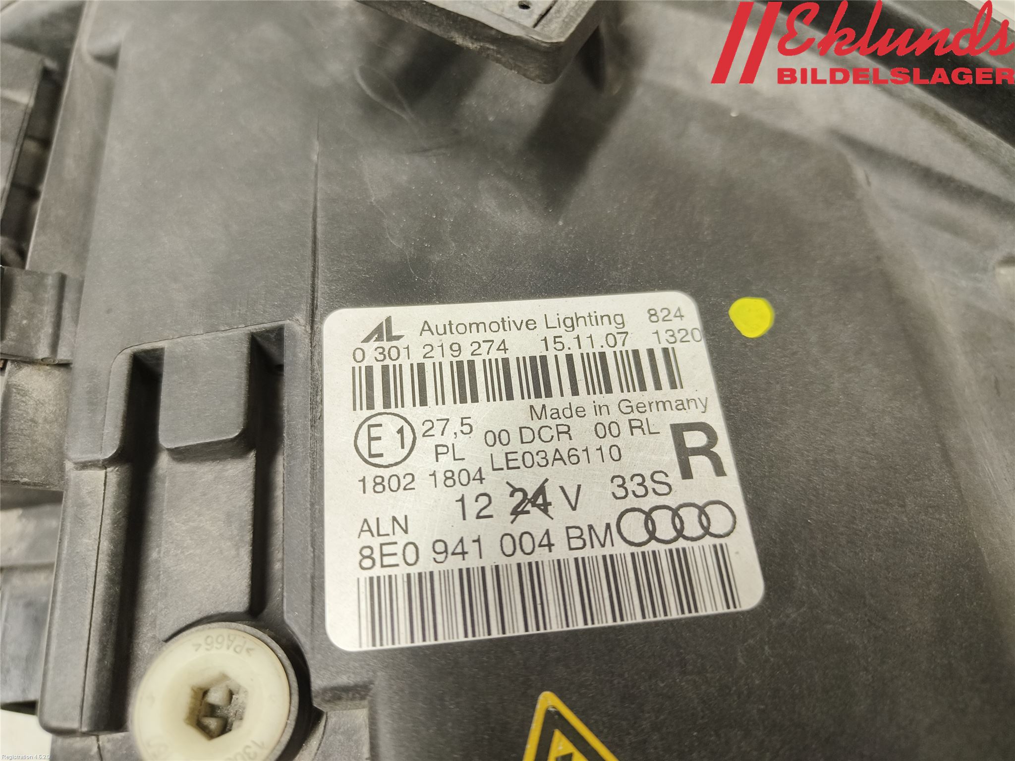 Audi A4/S4 05-07 Strålkastare Höger