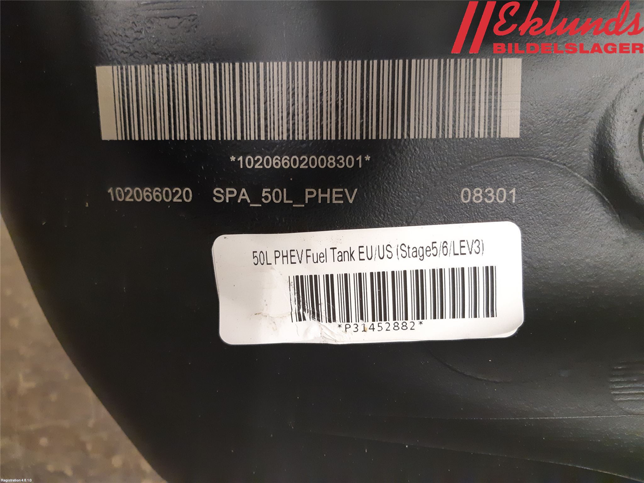 Volvo XC90/RECHARGE 16- Bränsletank