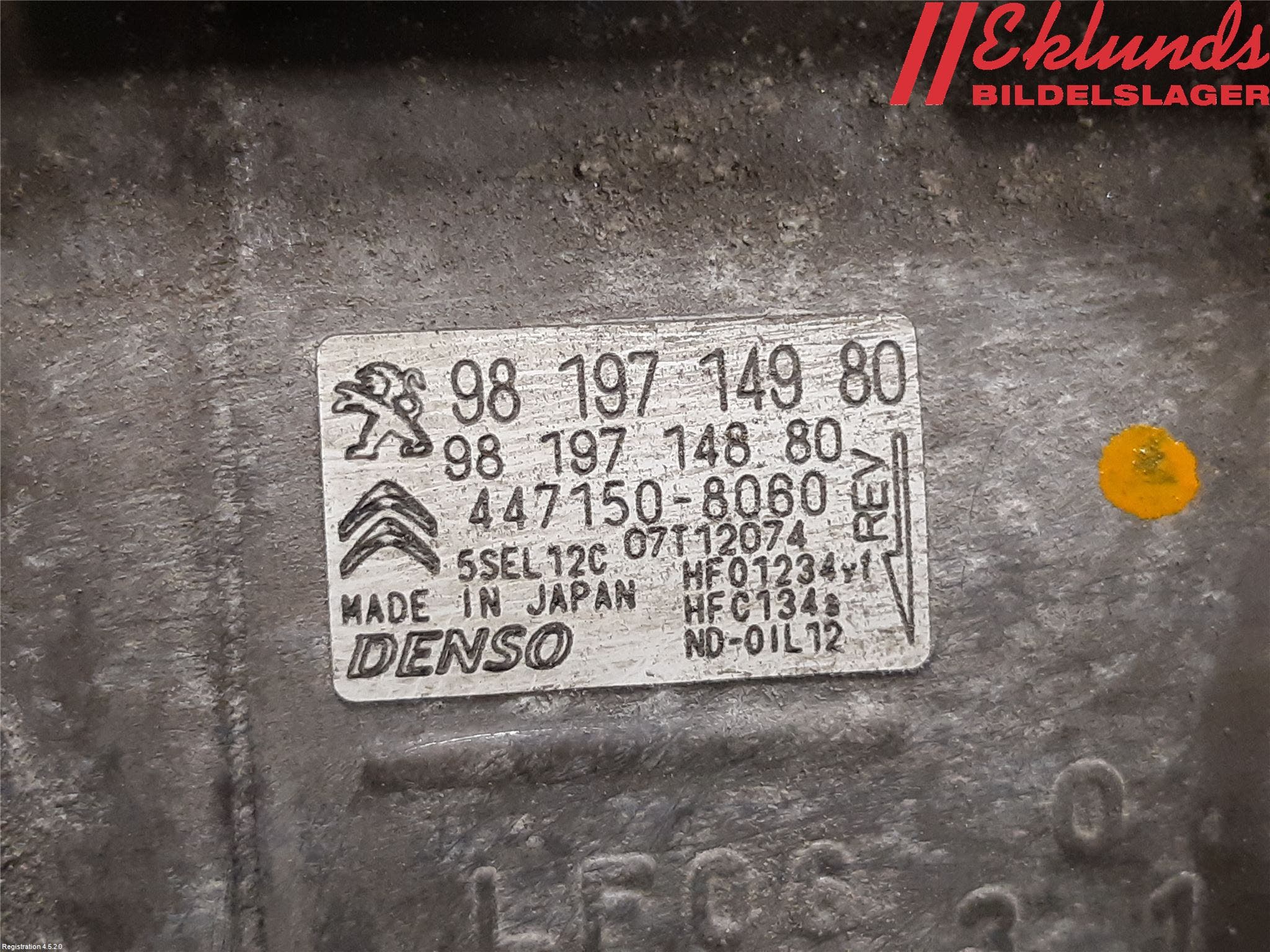 DS 4 CROSSBACK 16-18 Ac Kompressor