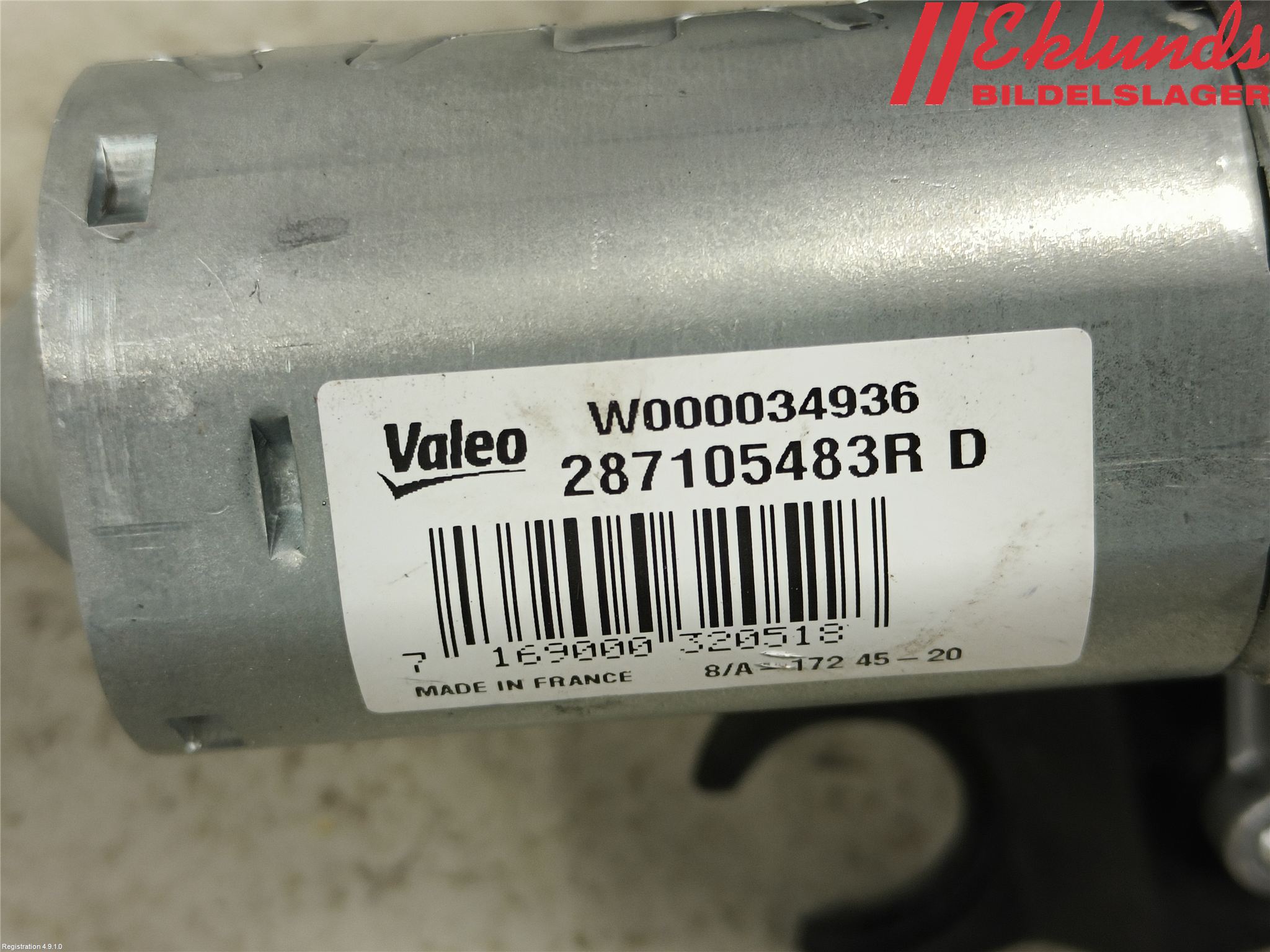 Dacia SANDERO/STEPWAY 13-20 Torkarmotor Baklucka