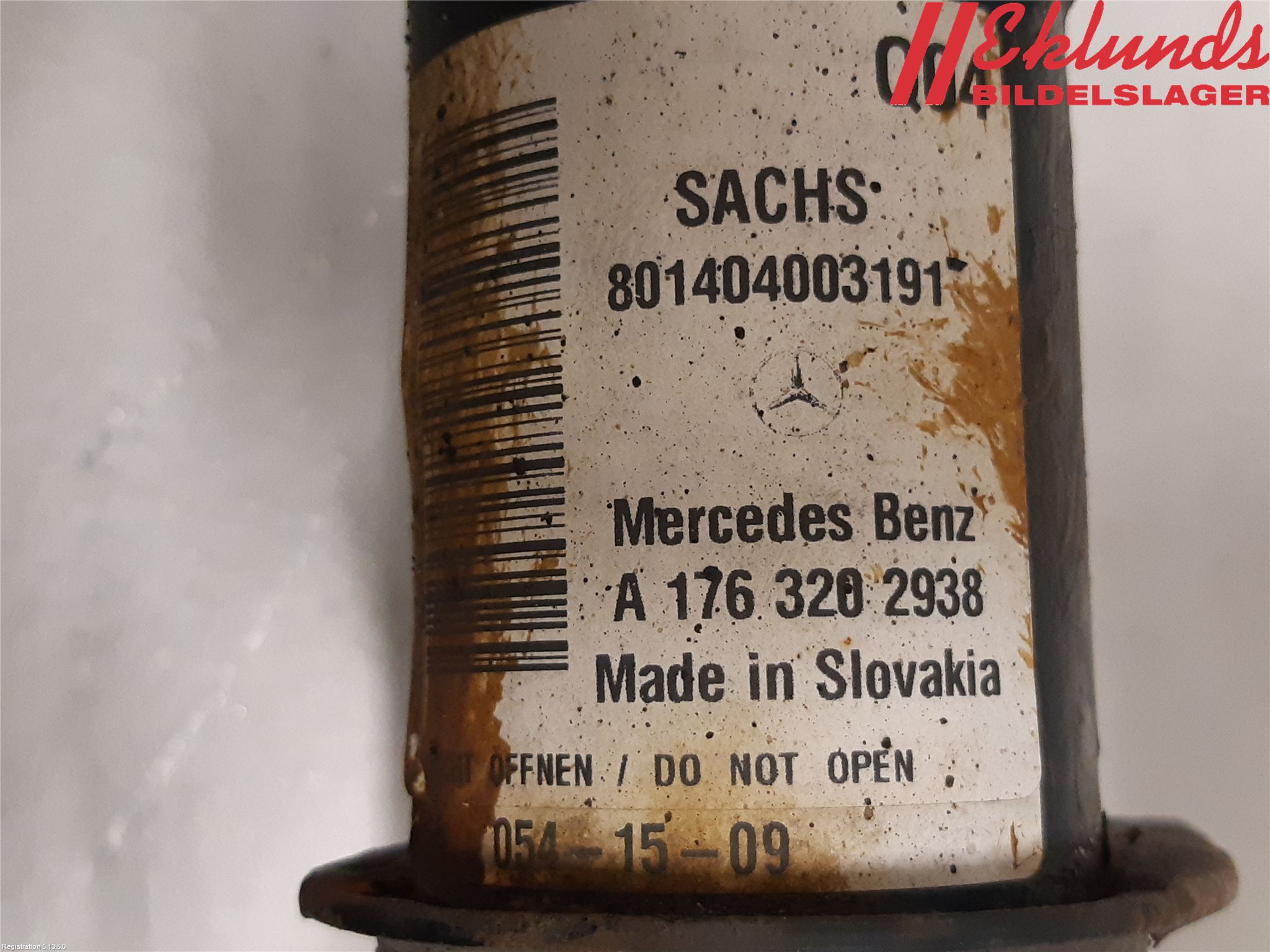 Mercedes-Benz MB A-KLASS (W176) 13-18 Fjäderben Fram Vänster