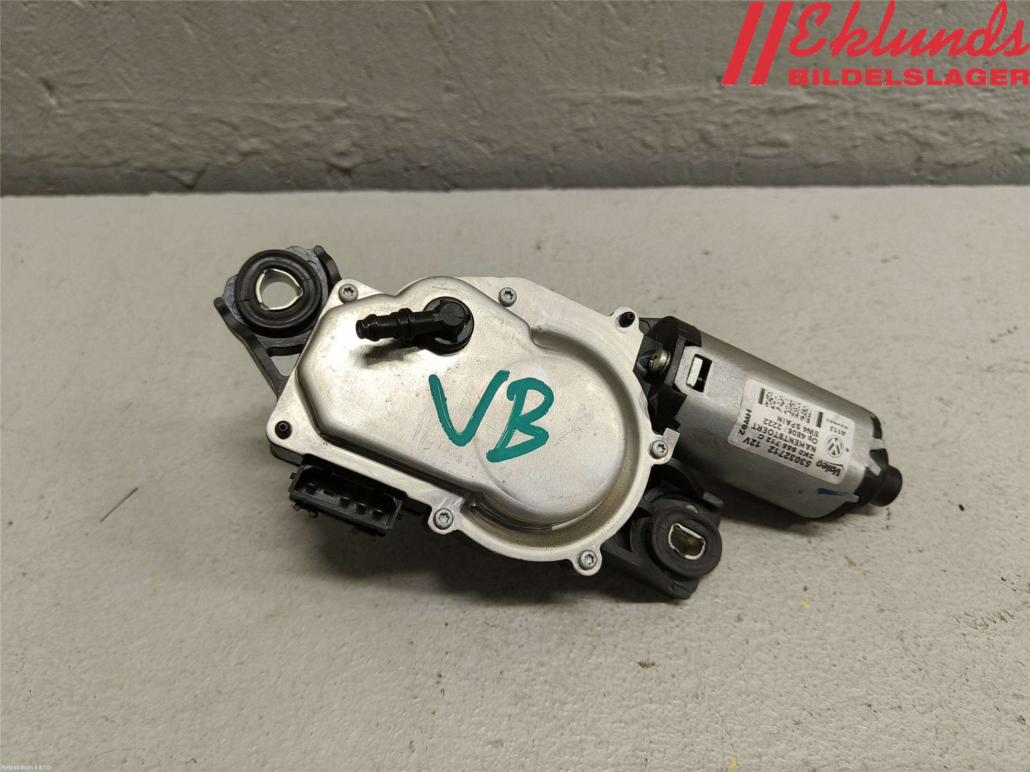 Volkswagen VW CADDY 11-15 Torkarmotor Baklucka