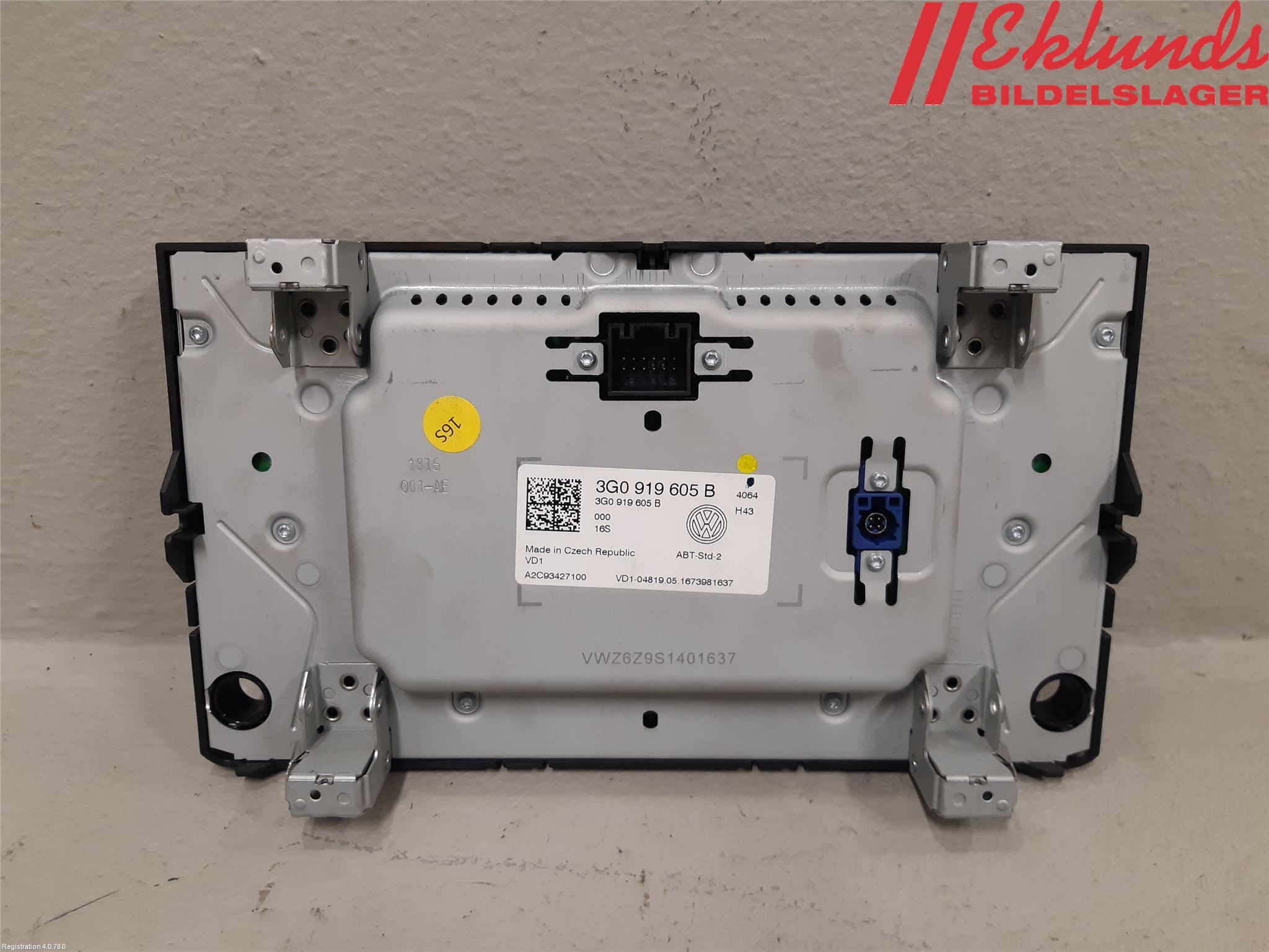 Volkswagen VW GOLF / E-GOLF VII 13-20 Cd Radio - Multimediapanel