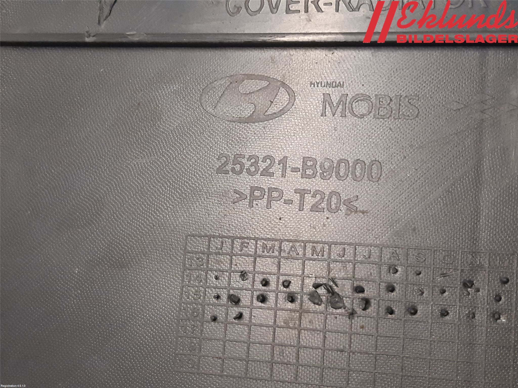 Hyundai i10 BA 14-16 Deflektor Plåt-Plast Kylning