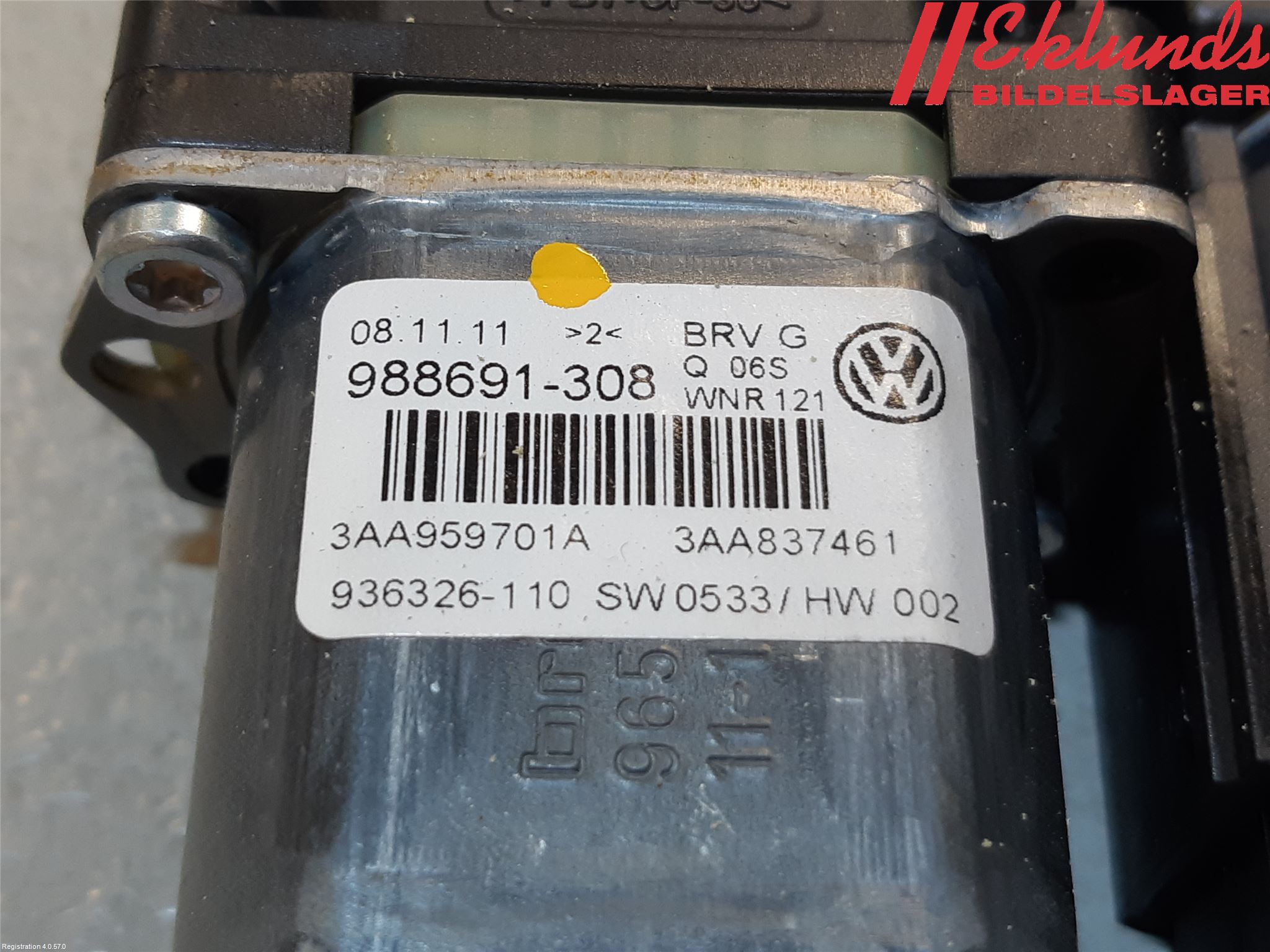 Volkswagen VW PASSAT 11-14 Fönsterhissmotor