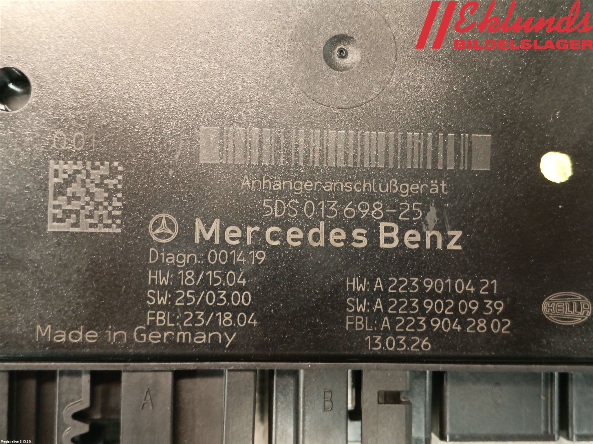 Mercedes-Benz MB CLA-KLASS (C118/X118) 19- Styrenhet Övrigt