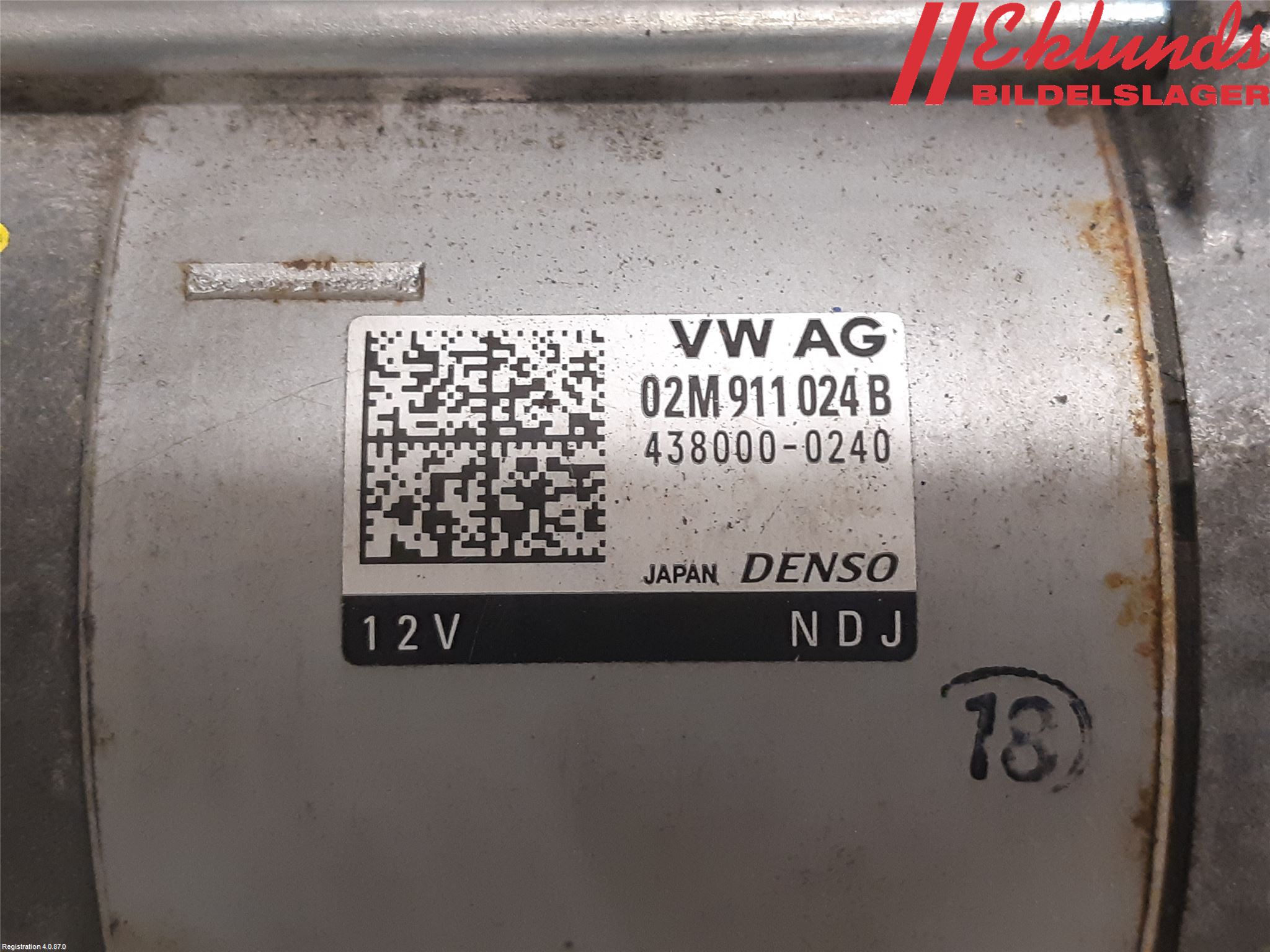 Skoda OCTAVIA (5E) 13-20 Startmotor Diesel