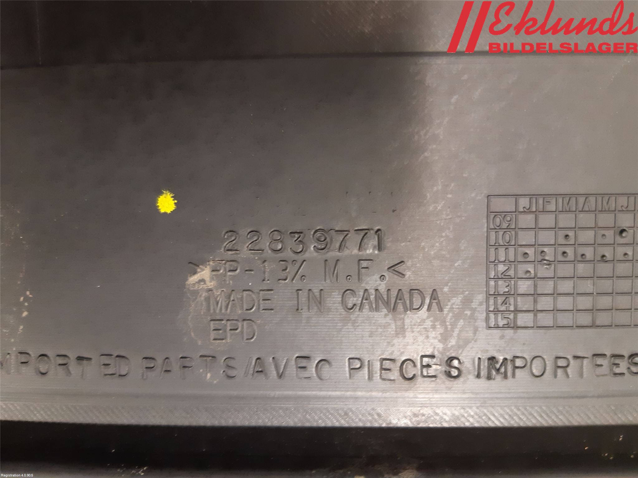 Opel AMPERA 12-16 Täckplast Front